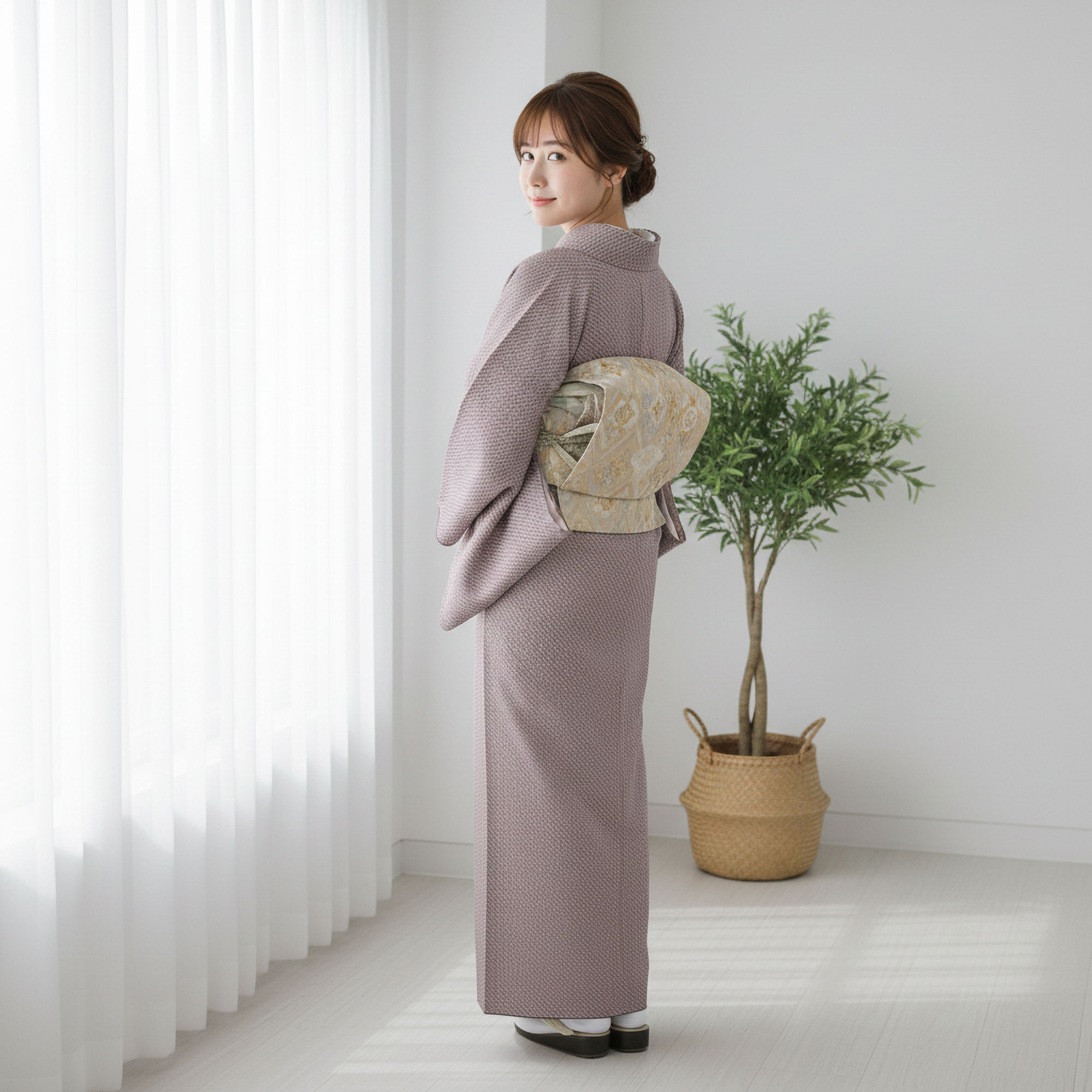 NISHIORI 訪問着 レンタル フルセット 着物 入学式 卒業式 七五三 お