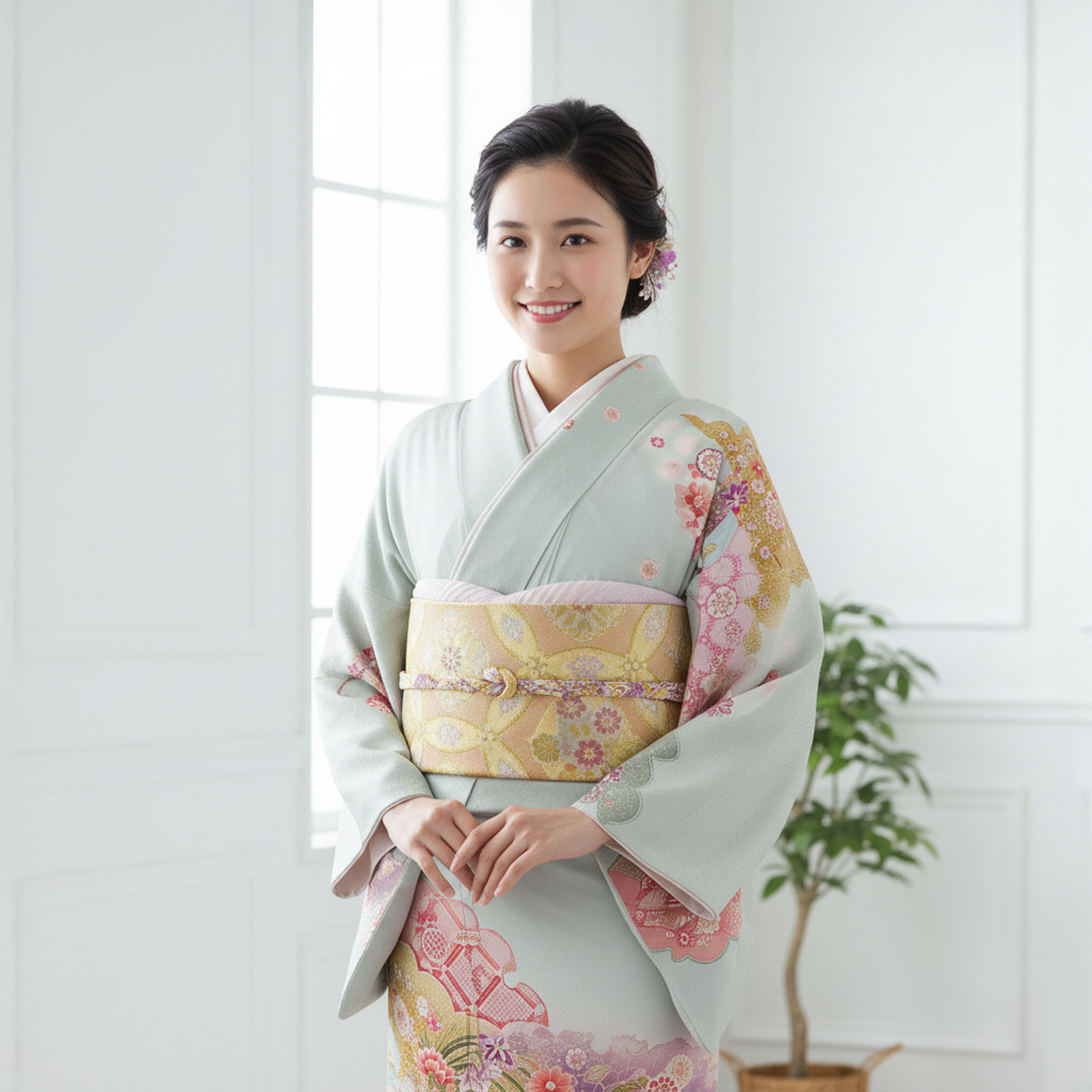 NISHIORI 訪問着 レンタル フルセット 着物 入学式 卒業式 七五三 お