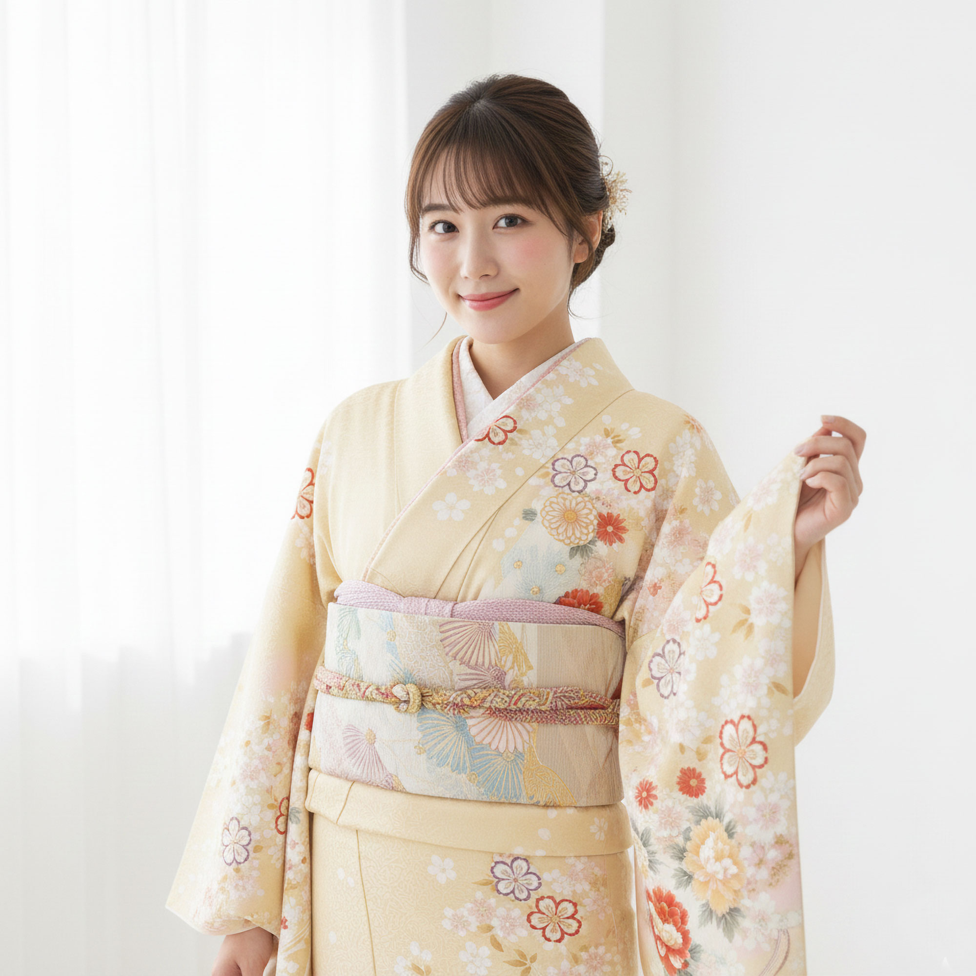 NISHIORI 訪問着 レンタル フルセット 着物 入学式 卒業式 七五三 お