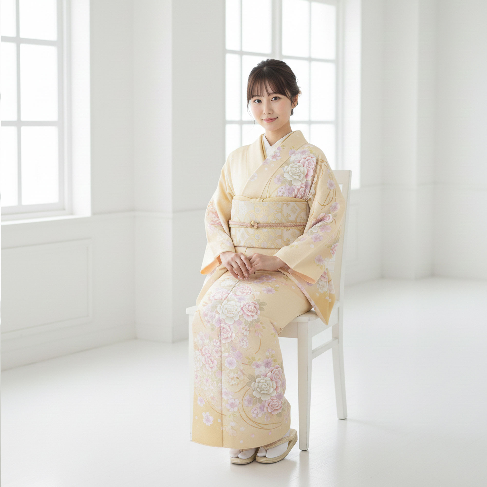 NISHIORI 訪問着 レンタル フルセット 着物 入学式 卒業式 七五三 お