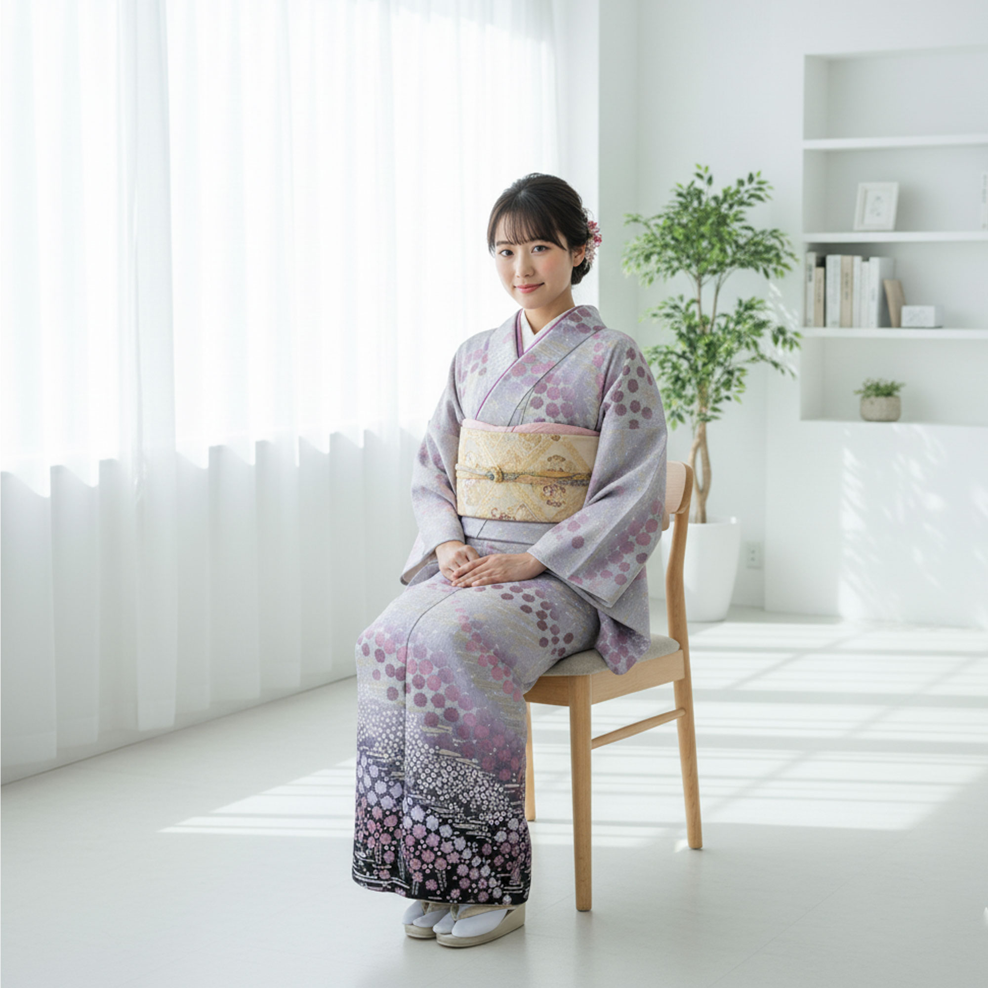 NISHIORI 訪問着 レンタル フルセット 着物 入学式 卒業式 七五三 お