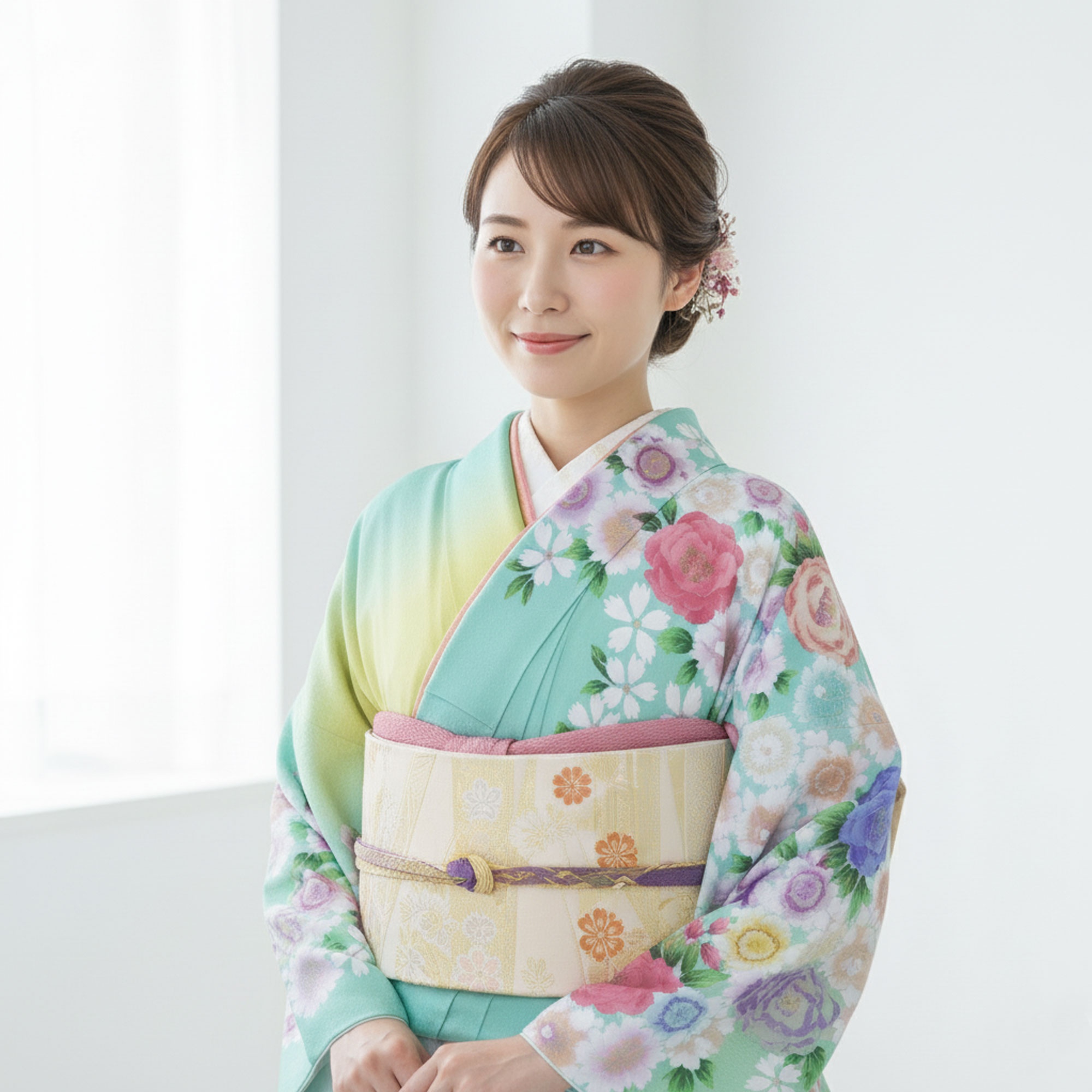 NISHIORI 訪問着 レンタル フルセット 着物 入学式 卒業式 七五三 お