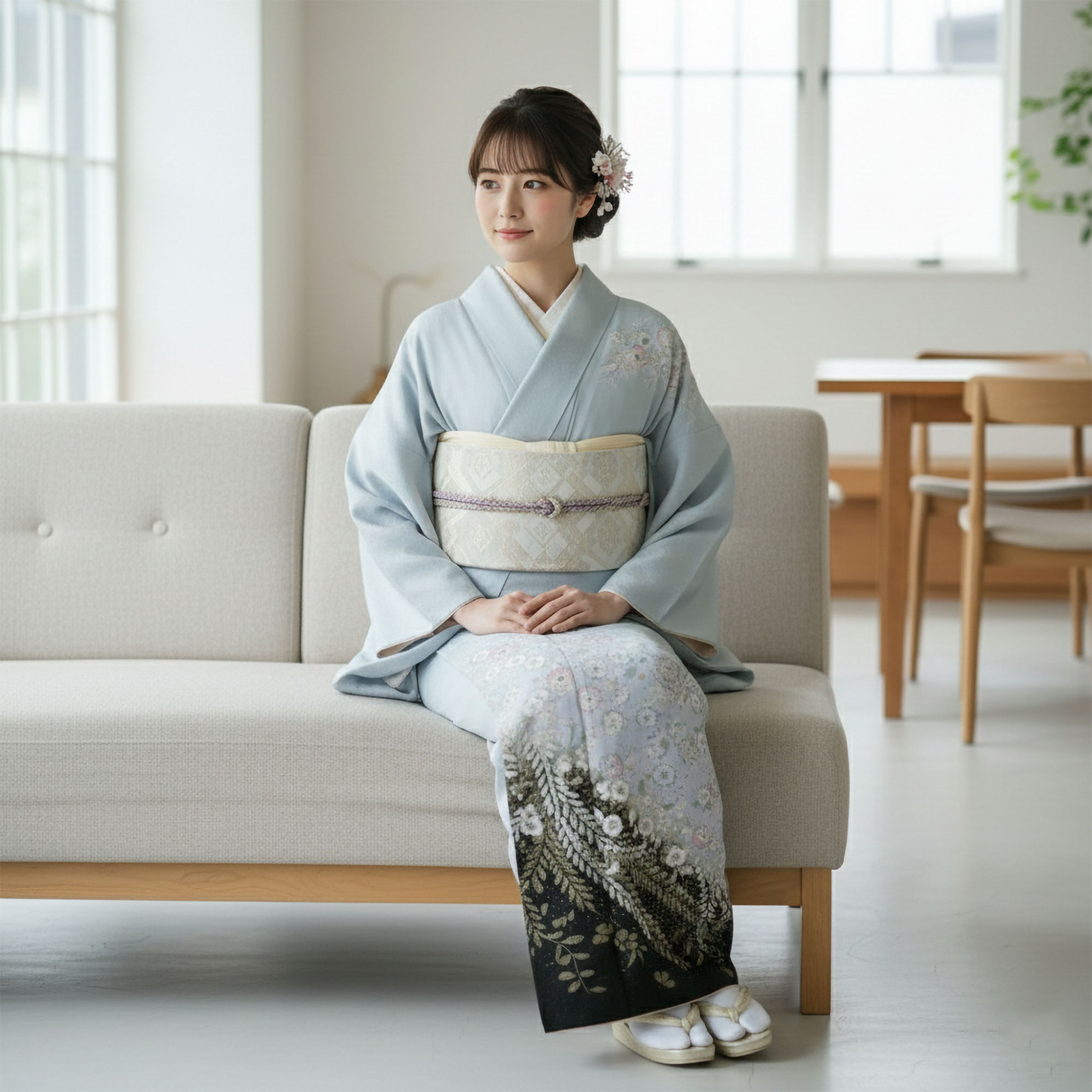 NISHIORI 訪問着 レンタル フルセット 着物 入学式 卒業式 七五三 お