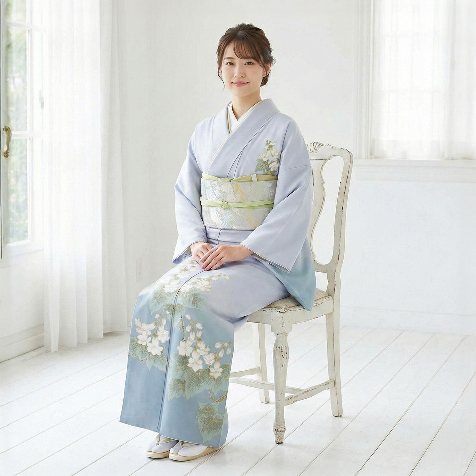 NISHIORI 訪問着 レンタル フルセット 着物 入学式 卒業式 七五三 お
