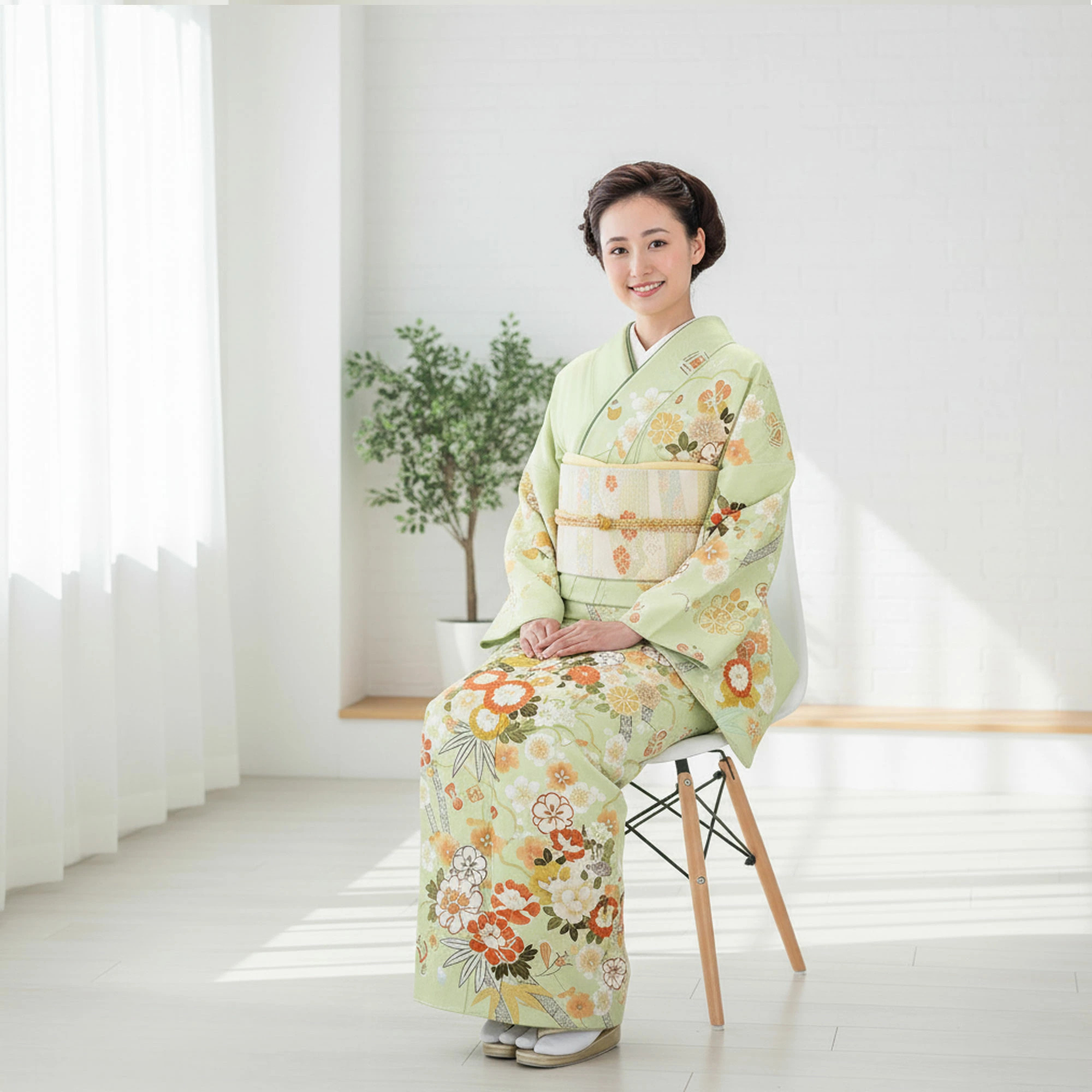 NISHIORI 訪問着 レンタル フルセット 着物 入学式 卒業式 七五三 お