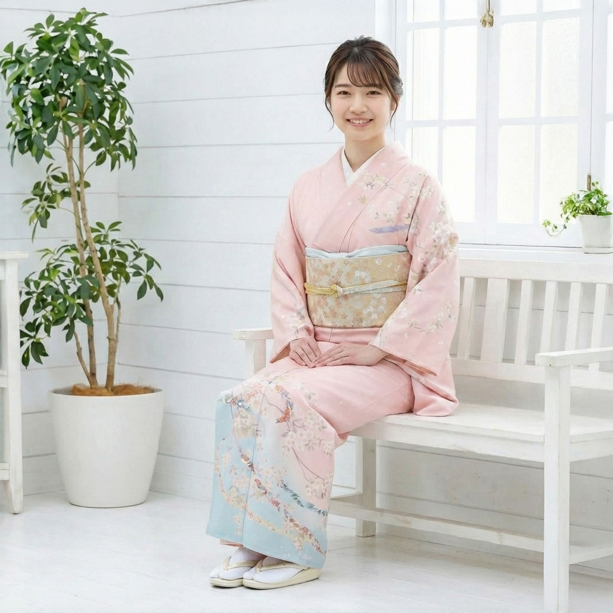 NISHIORI 訪問着 レンタル フルセット 着物 入学式 卒業式 七五三 お