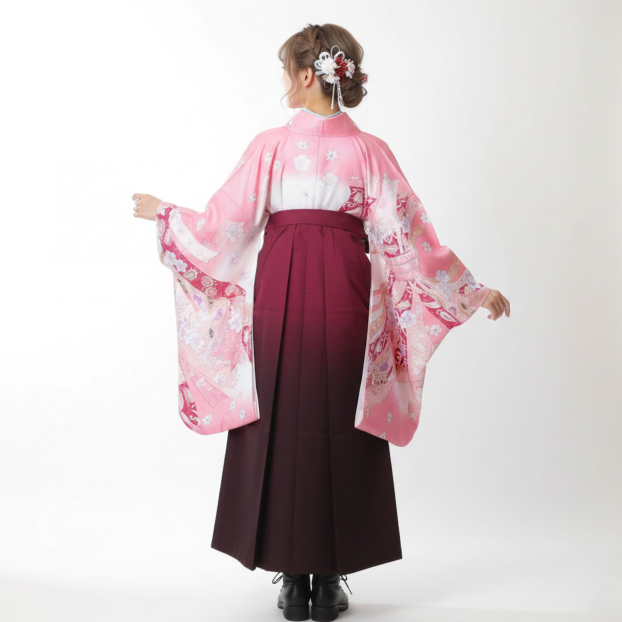 二尺袖 着物 袴 レンタル商品 貸衣装 ana...の詳細画像4