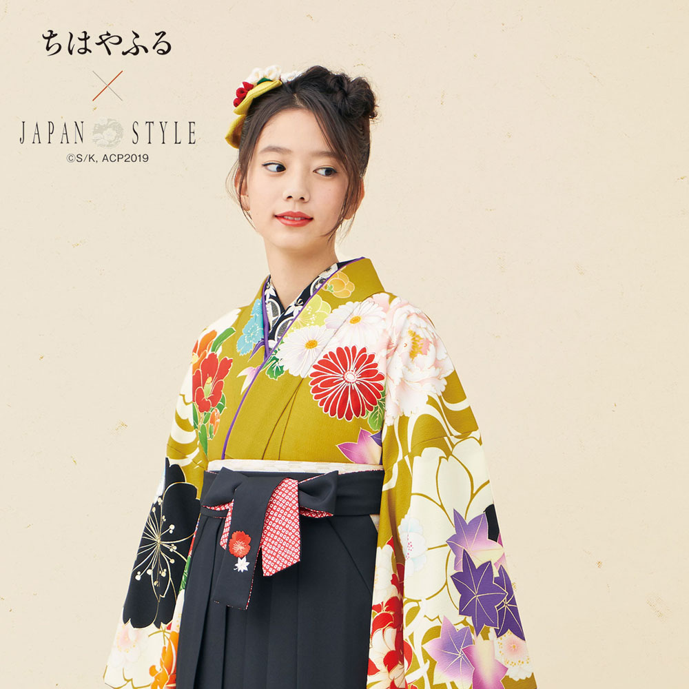 NISHIORI レンタル商品 ちはやふる×JAPAN STYLE ブランド 二尺袖 着物