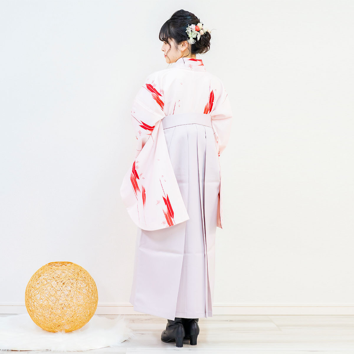 NISHIORI 二尺袖 着物 袴 フルセット レンタル商品 古典柄 矢絣 桜