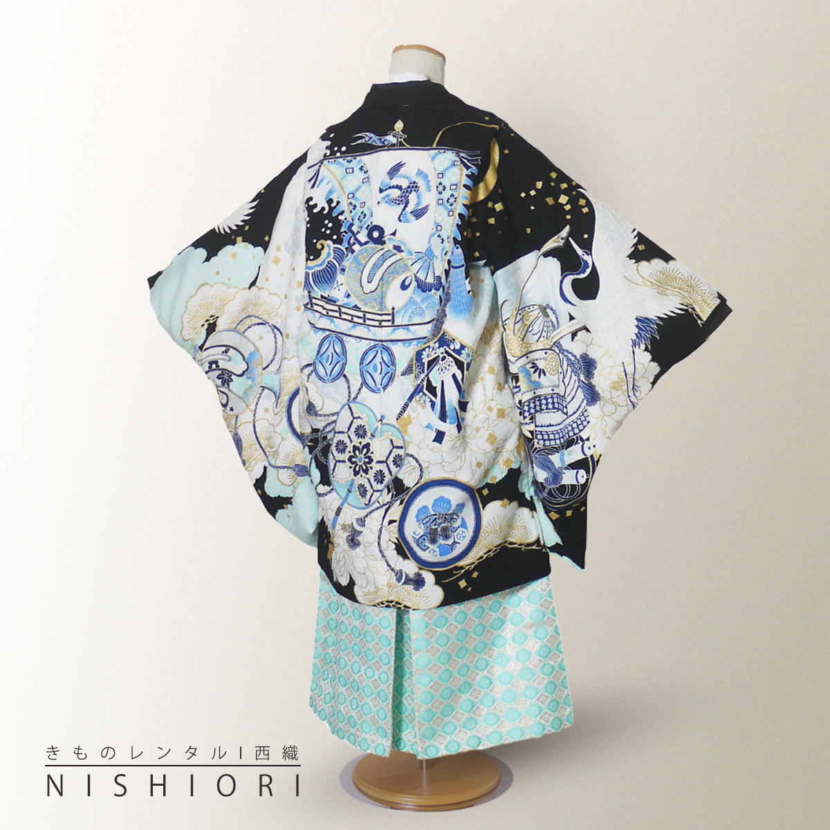 NISHIORI 乙葉 かんたん着付け レンタル商品 5歳の七五三 男の子
