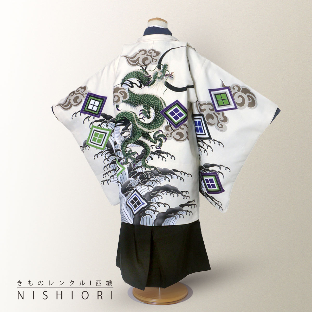 NISHIORI 小町kids かんたん着付け レンタル商品 5歳の七五三 男の子