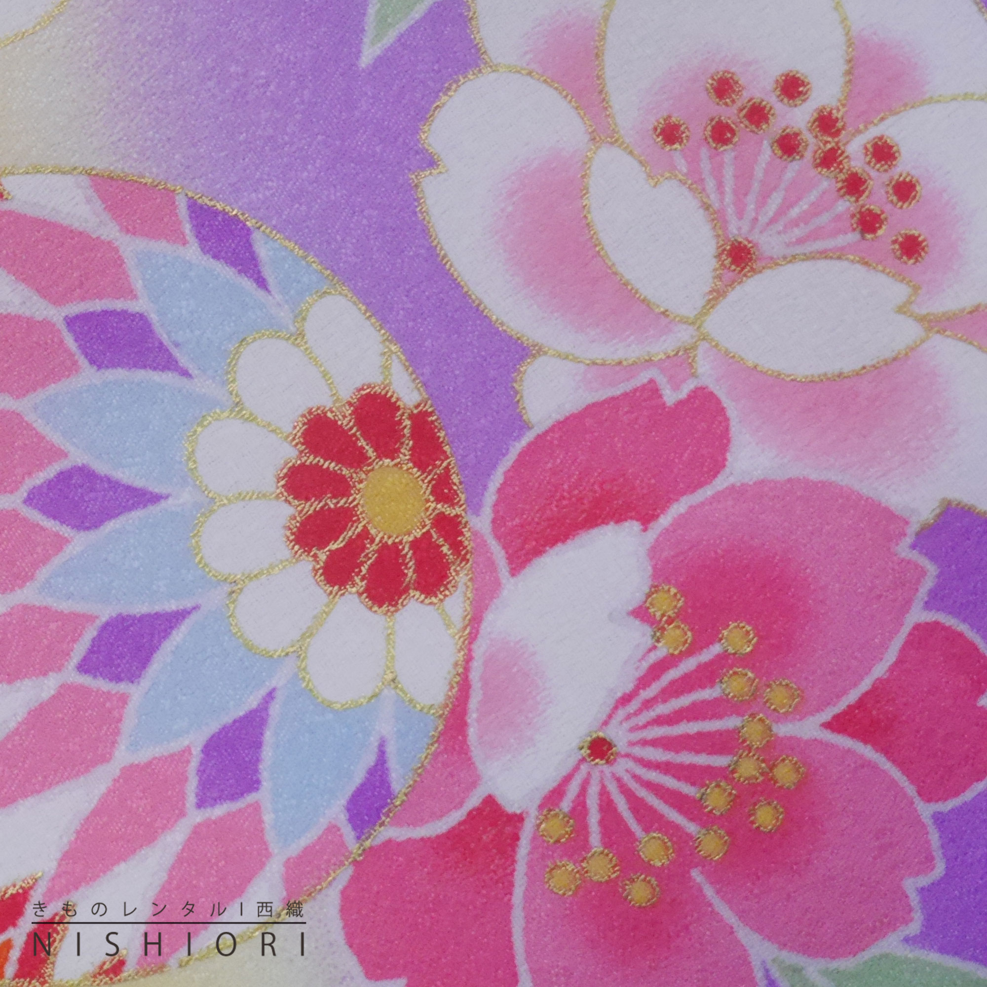 NISHIORI 陽気な天使 レンタル商品 3歳の七五三 女の子 被布