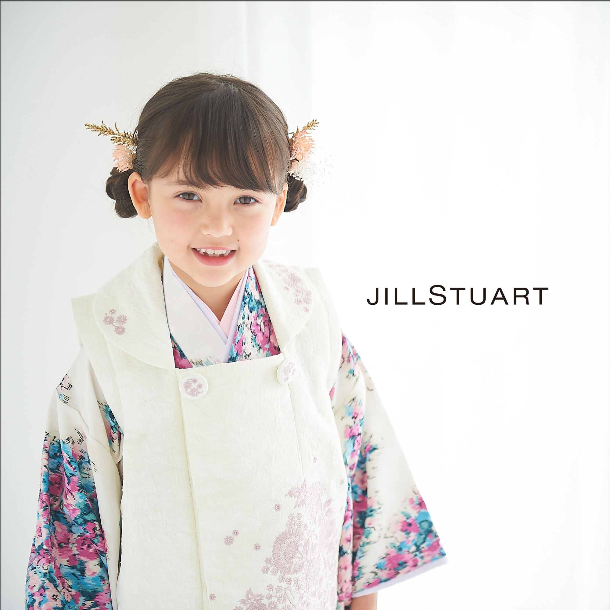 JILL STUART 七五三 レンタル 女の子 3歳 着物 被布コート 753着物 