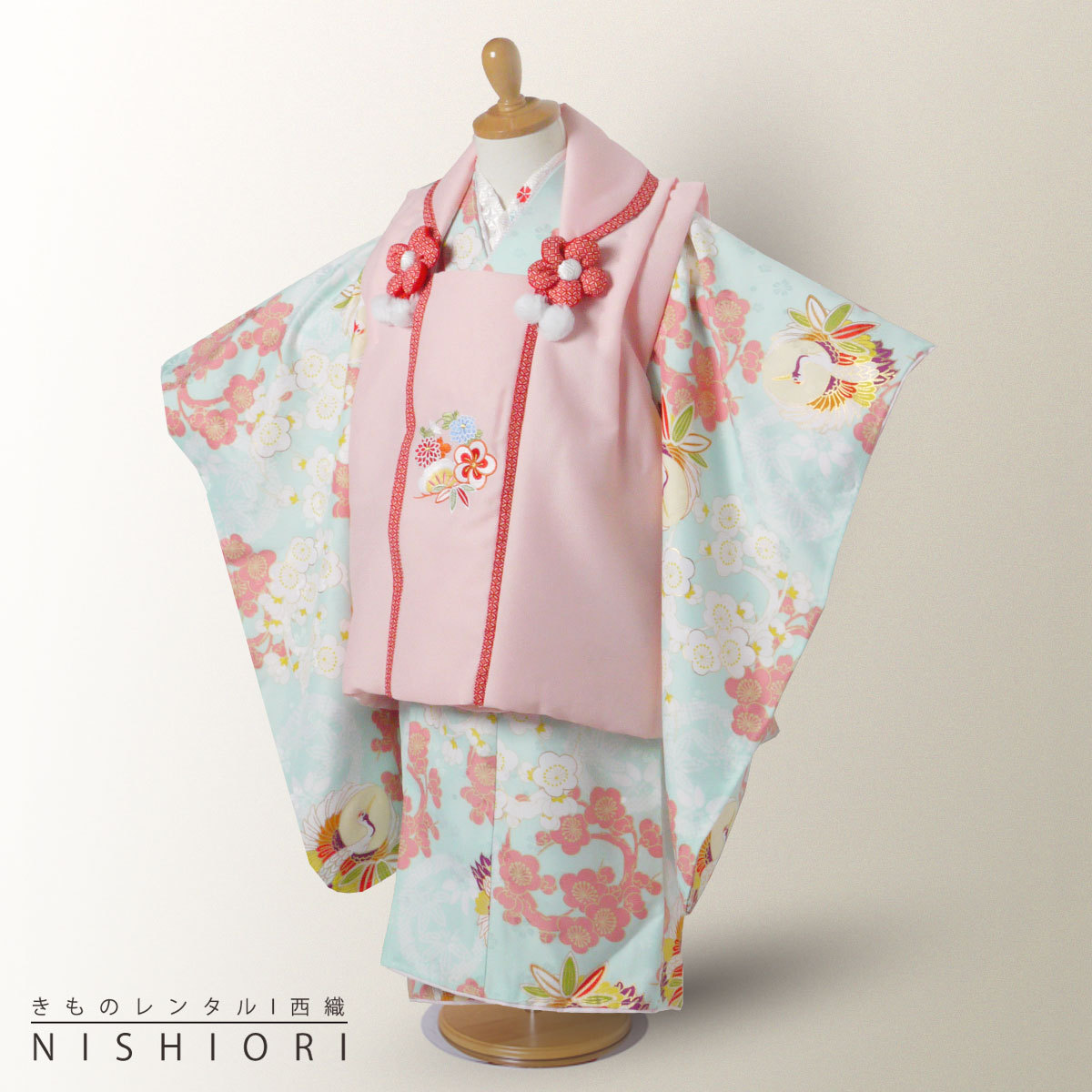 NISHIORI 小町kids ブランド レンタル商品 3歳の七五三 女の子