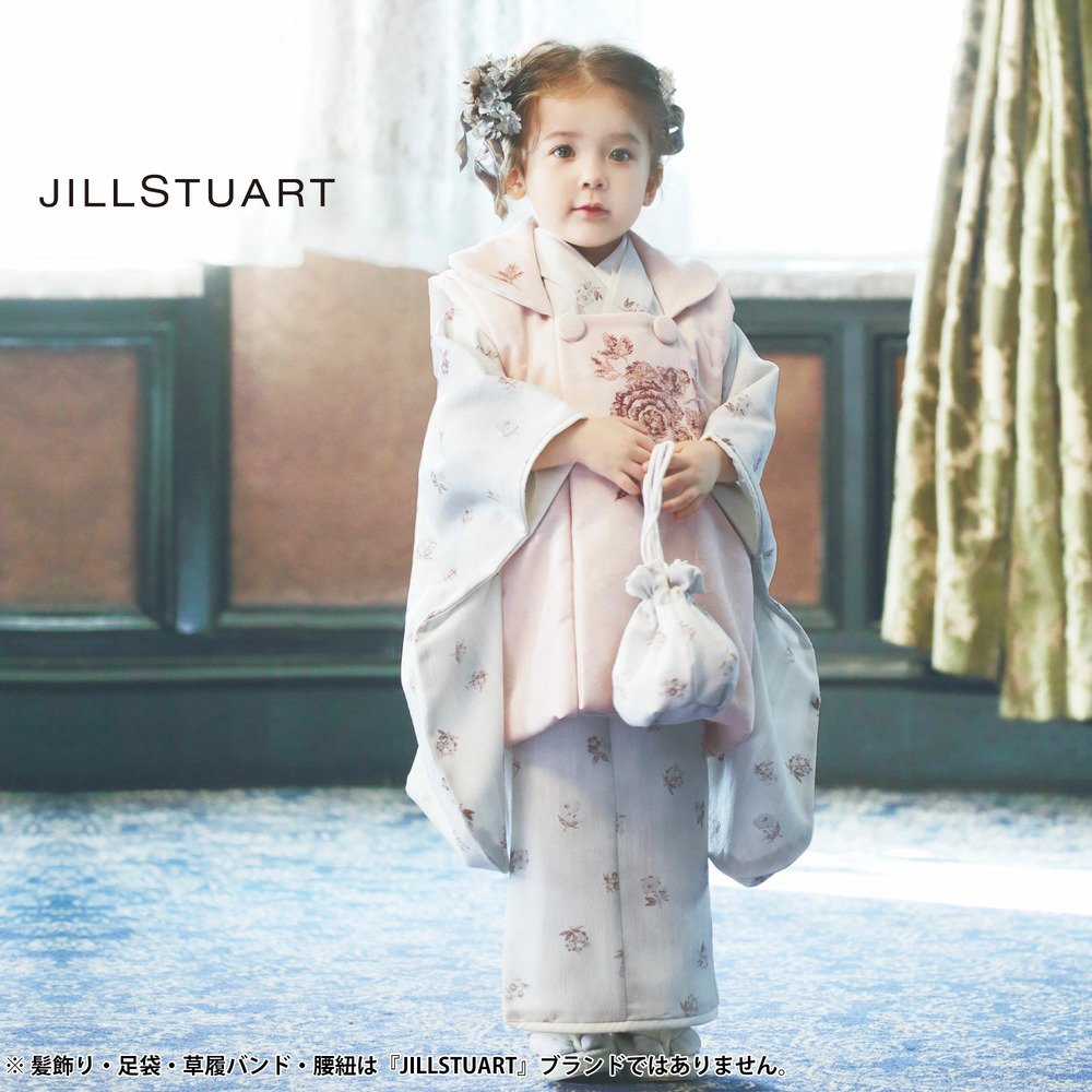 JILLSTUART ジルスチュアート レンタル商品 3歳の七五三 女の子 被布コート 着物 フルセット 貸衣装 三歳 くすみカラー ベージュ  No269 : b1ap3269 : 和装通販 西織 - 通販 - Yahoo!ショッピング