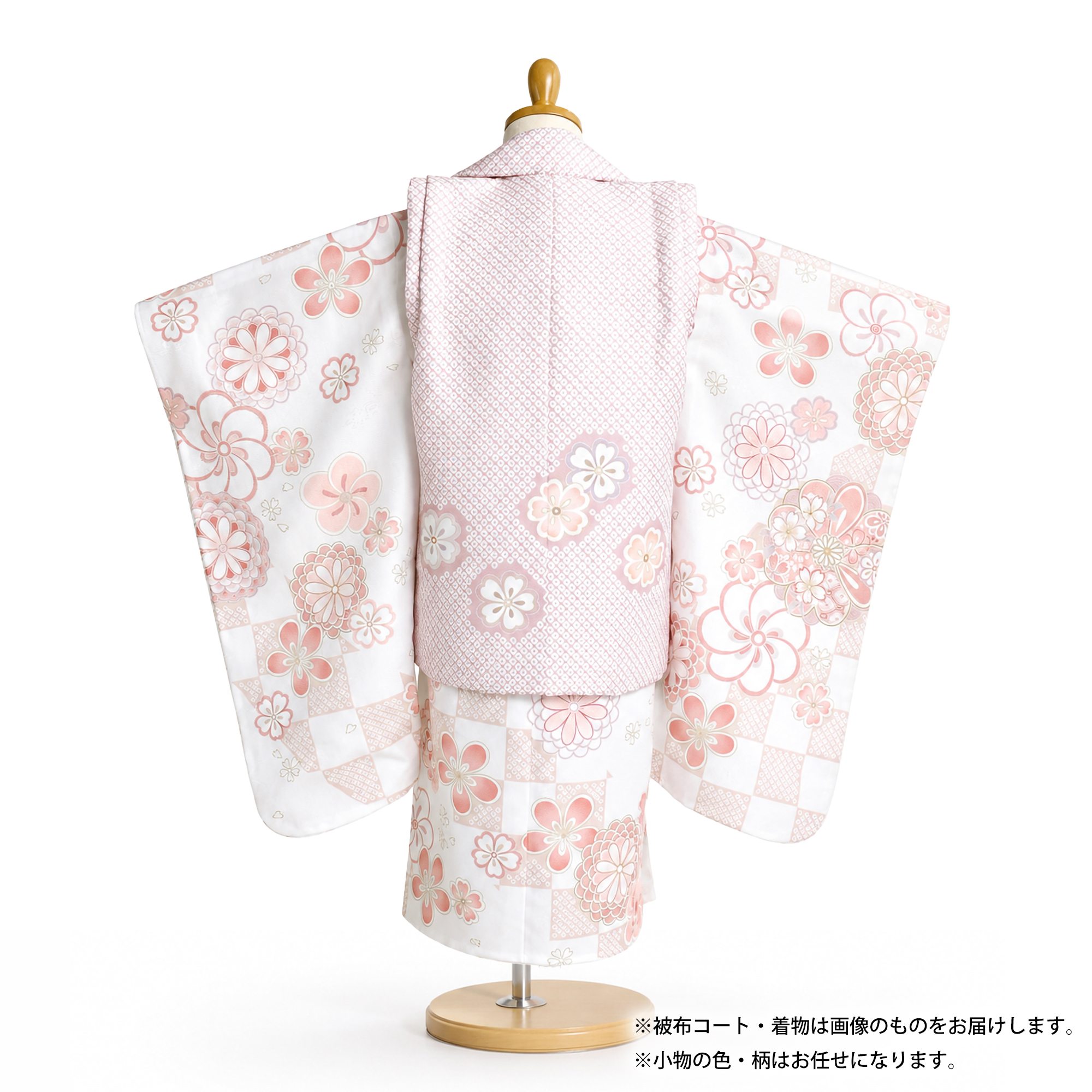 NISHIORI 【レンタル】七五三 女の子 3歳 着物 被布 753着物 フル