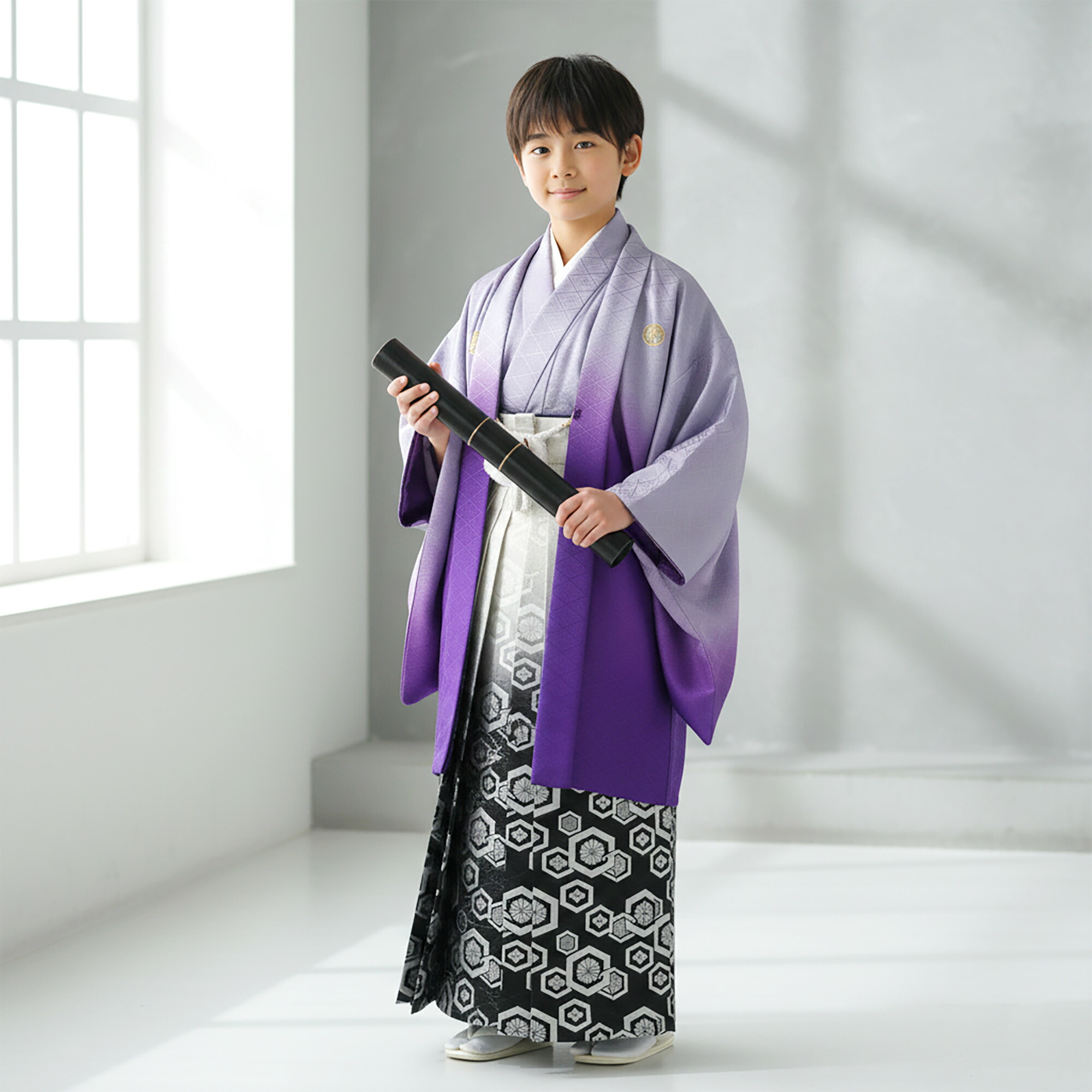 NISHIORI ジュニア 小学生 羽織袴 レンタル商品 フルセット 男児