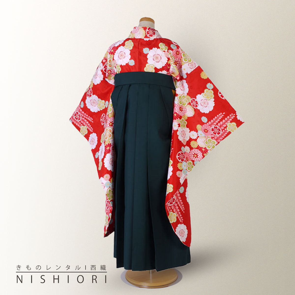 小町kids ジュニア キッズ 着物 袴 レンタル 往復十三参り 貸衣装 卒業式 赤 濃紺 小学生 ブーツ選択可 NISHIORI 小町kids ジュニア キッズ 着物 袴 レンタル商品 往復送料
