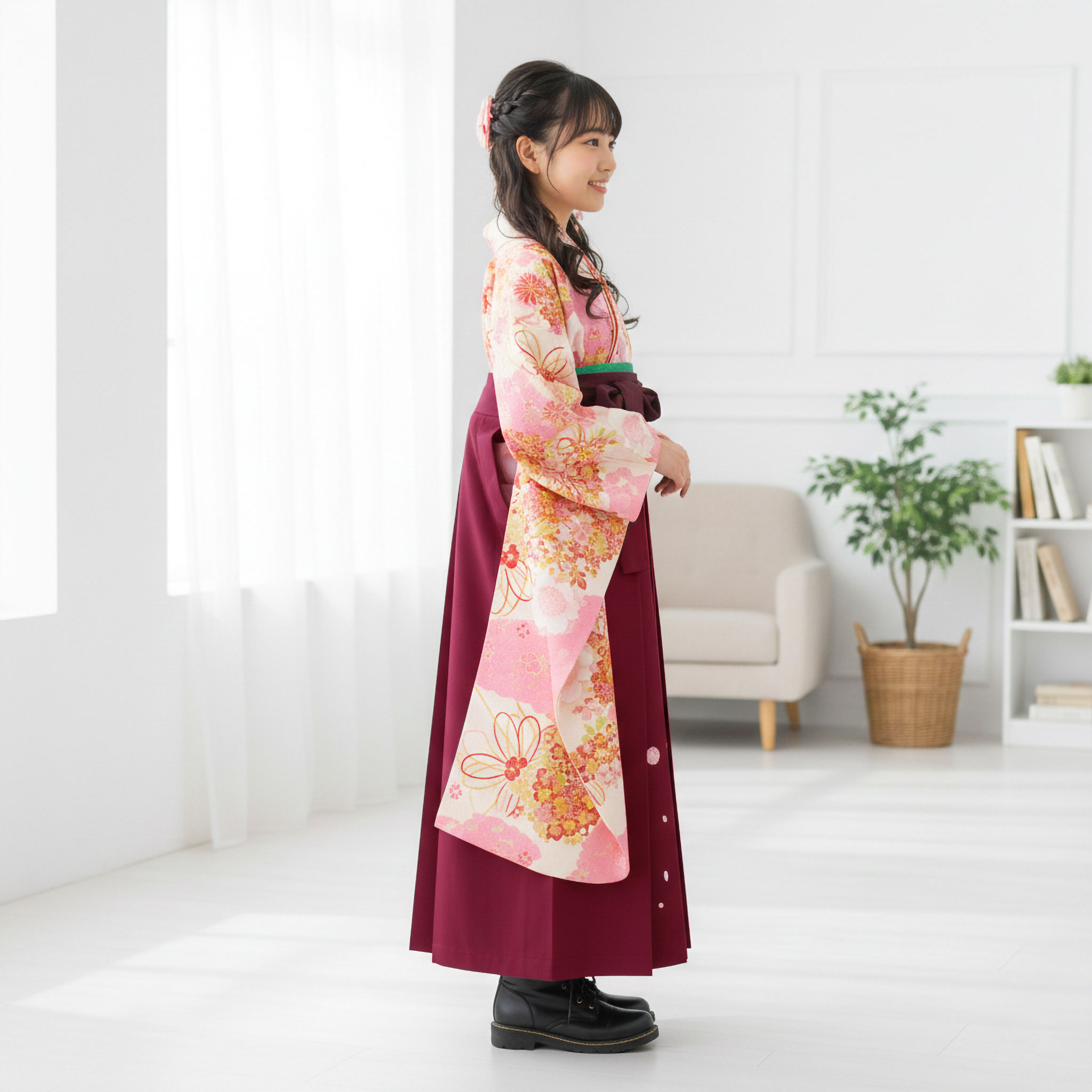 NISHIORI 小町kids ジュニア キッズ 着物 袴 レンタル商品 往復送料