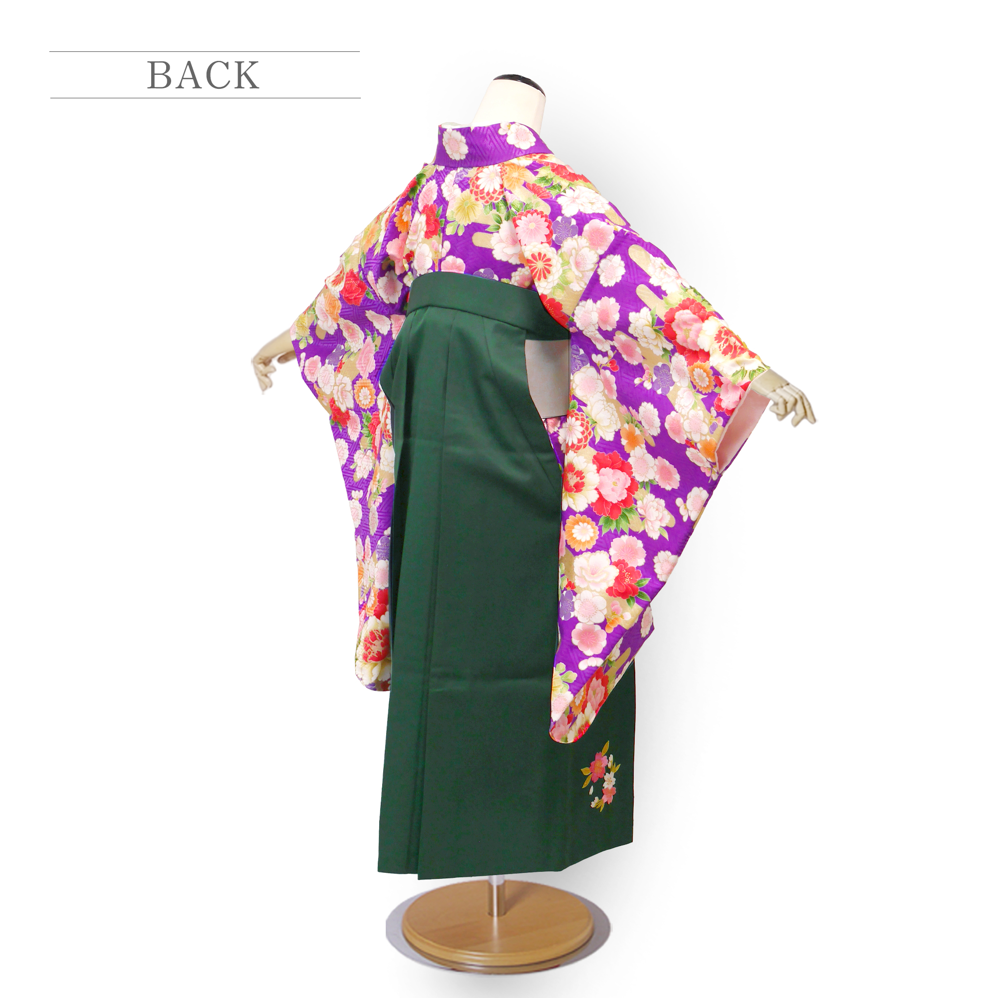 NISHIORI 式部浪漫 ジュニアサイズ ブランド二尺袖 着物 袴 レンタル