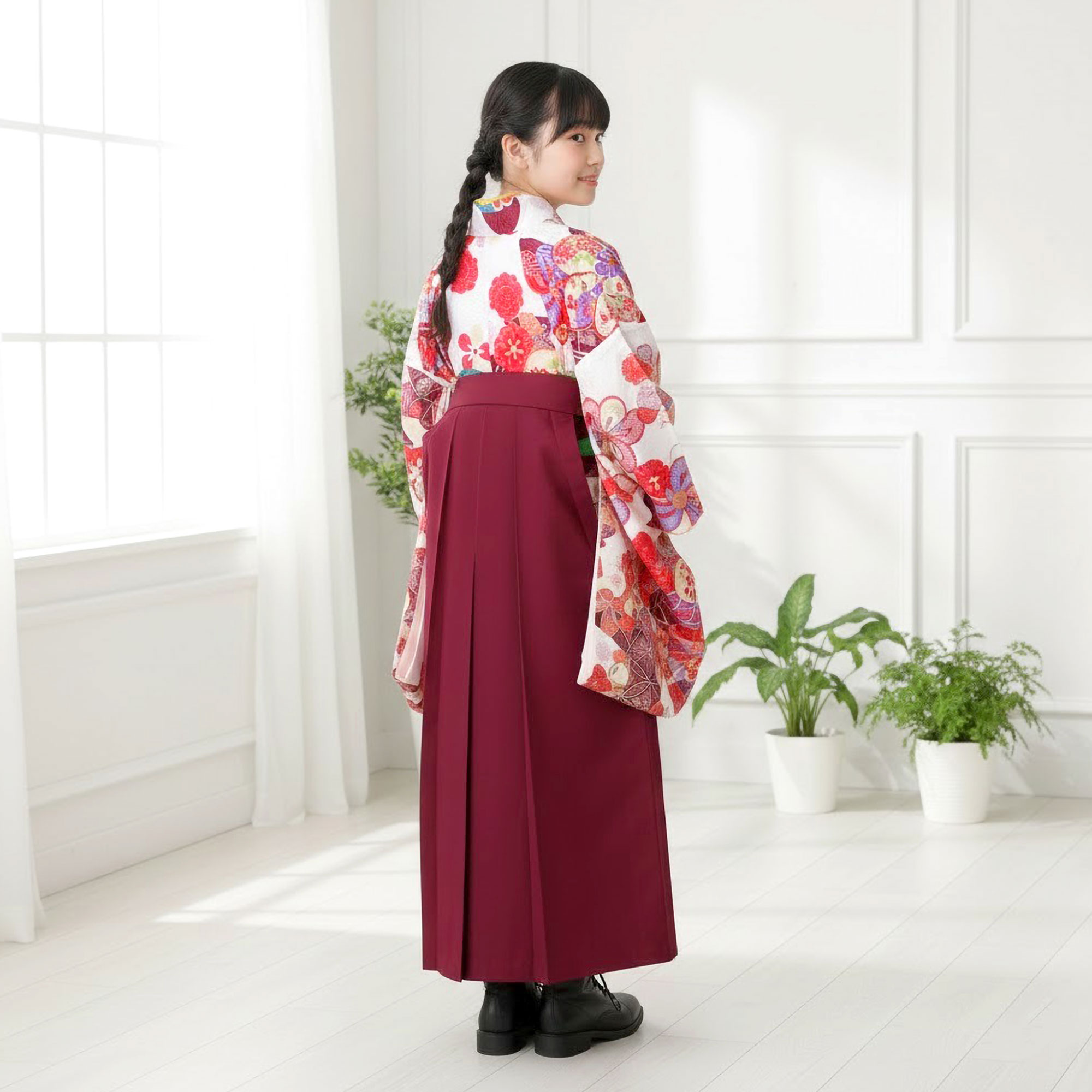 NISHIORI 【レンタル】式部浪漫 ジュニアサイズ ブランド二尺袖 着物