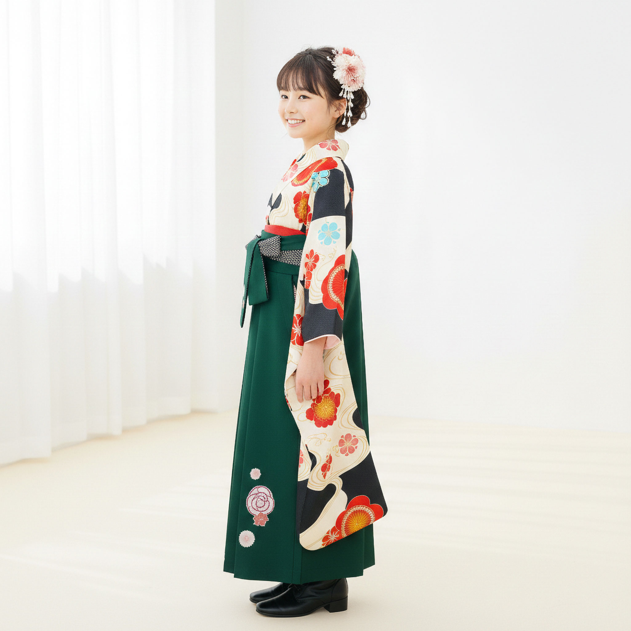 NISHIORI レンタル商品 ちはやふる × JAPAN STYLE 貸衣装 ジュニア 二