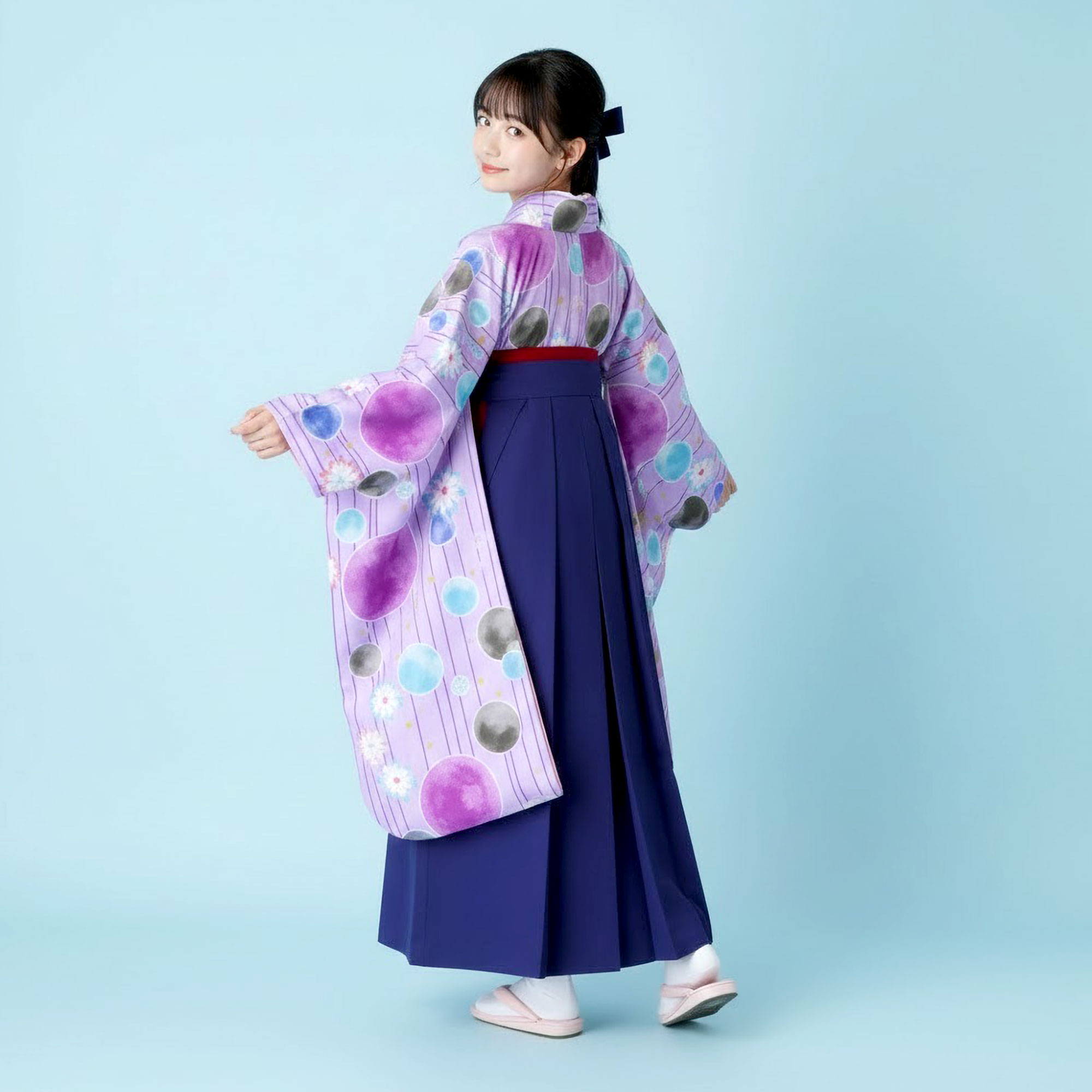 NISHIORI レンタル商品 JENNI love 卒業式 二尺袖 ジュニア 着物 袴