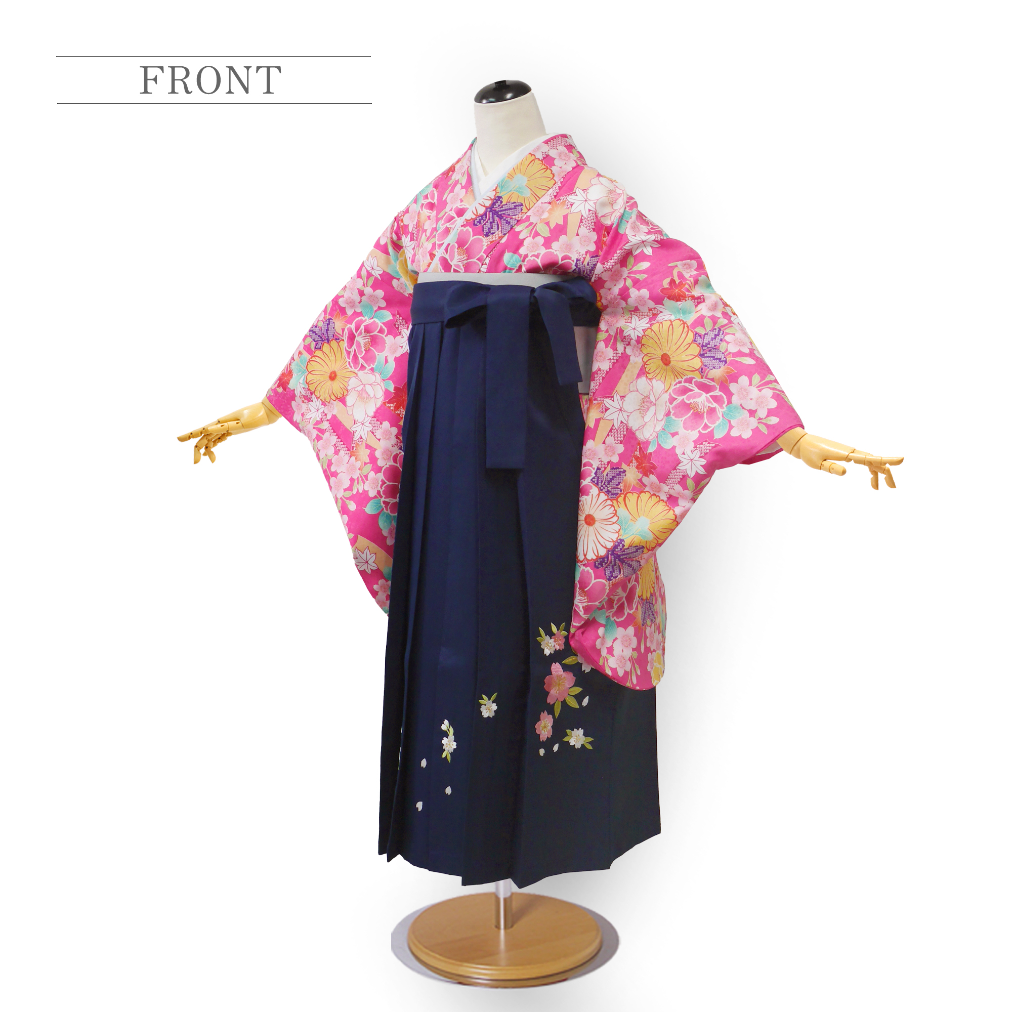 NISHIORI 卒業式 二尺袖 ジュニア 着物 レンタル商品 袴 往復送料無料