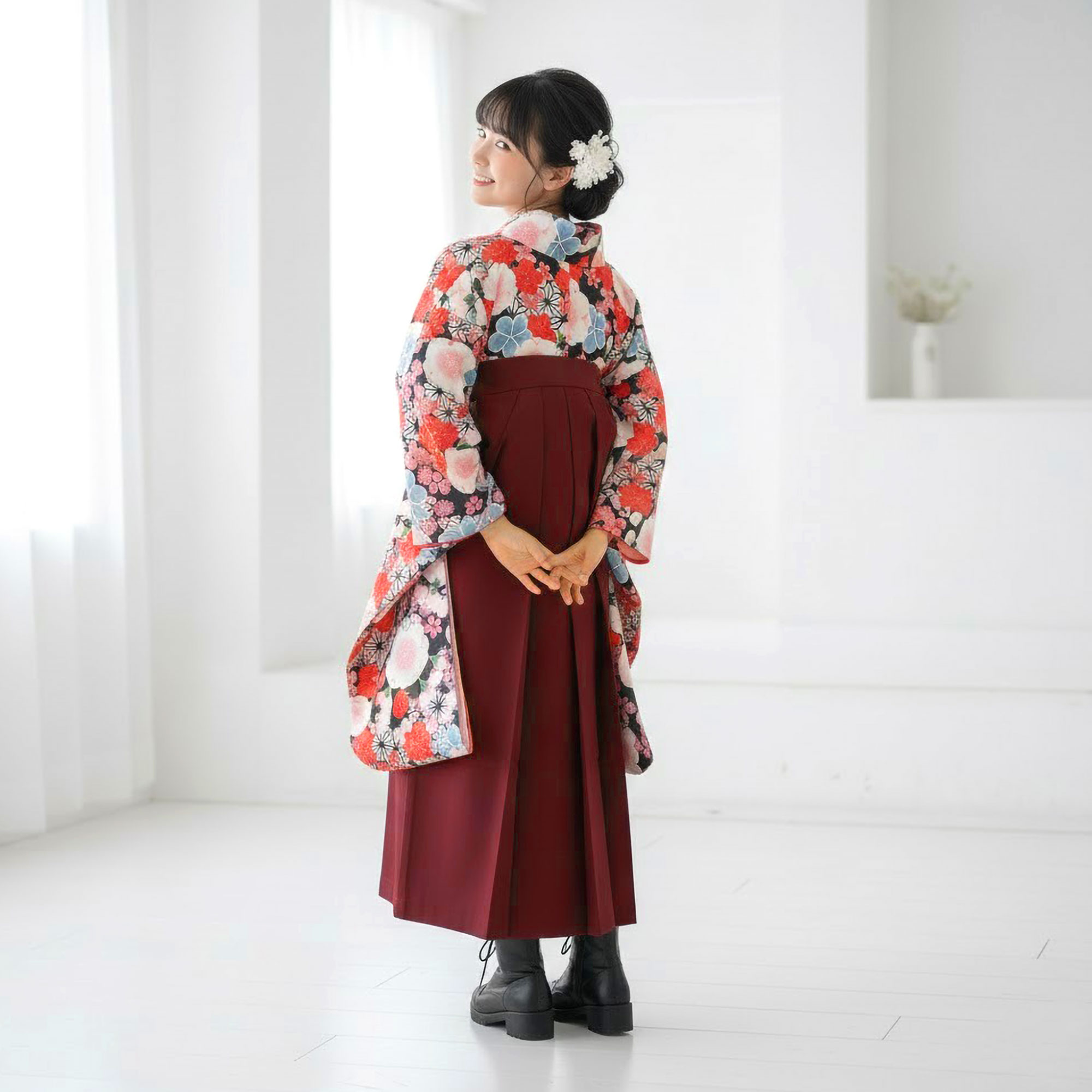 袴変更えんじSS】新品袴3点セット 81袴えんじに袴変更 | ヤマダウェブコム