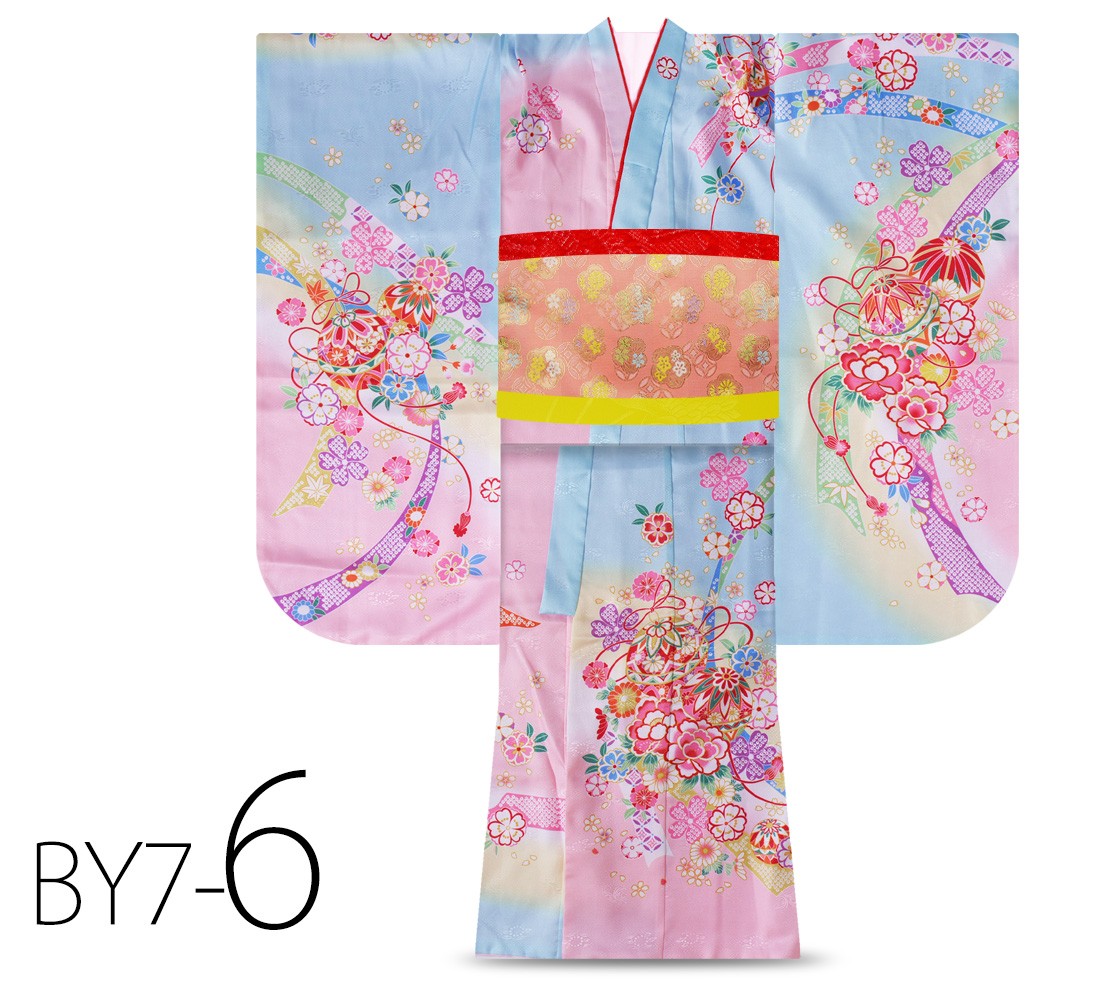 ミニチュア着物　姫柄　ひろページ NISHIORI 単品販売 絵羽柄 四つ身 着物 選べる8柄 古典 レトロ 7