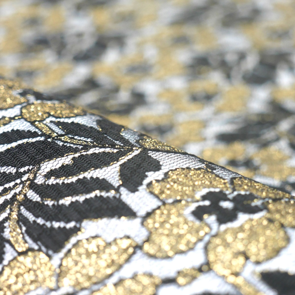 NISHIORI 袋帯 レース生地 ラメ生地 花柄 クール 西陣織 大光織物 振袖