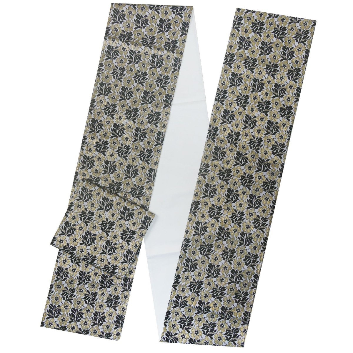 西陣レース袋帯 NISHIORI 袋帯 レース生地 ラメ生地 花柄 クール 西陣織 大光織物 振袖