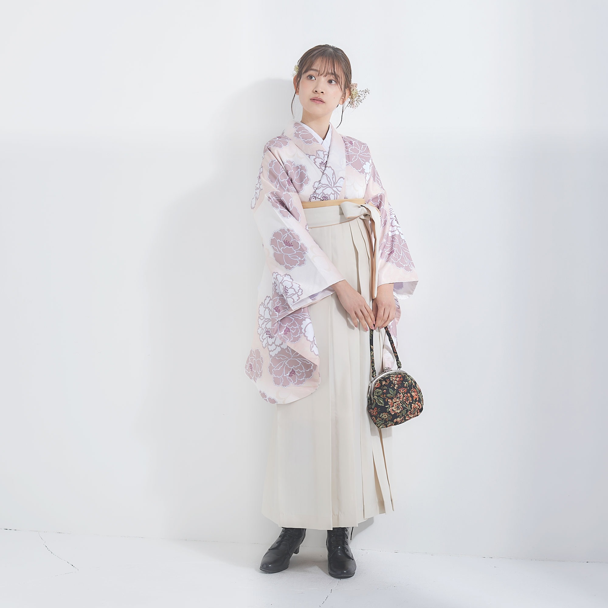 NISHIORI 二尺袖着物 袴 6点セット 卒業式 はかま レディース 女性 