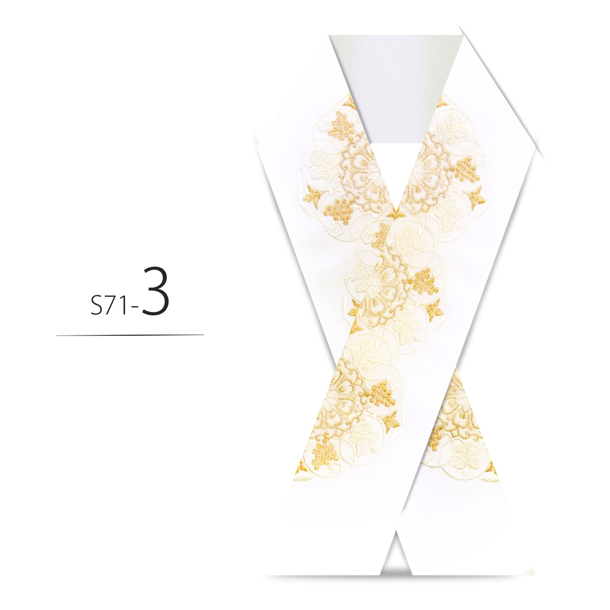 NISHIORI 金 銀 白 クリーム 青 ワイン 刺繍 半衿 豪華 華やか 洋風和