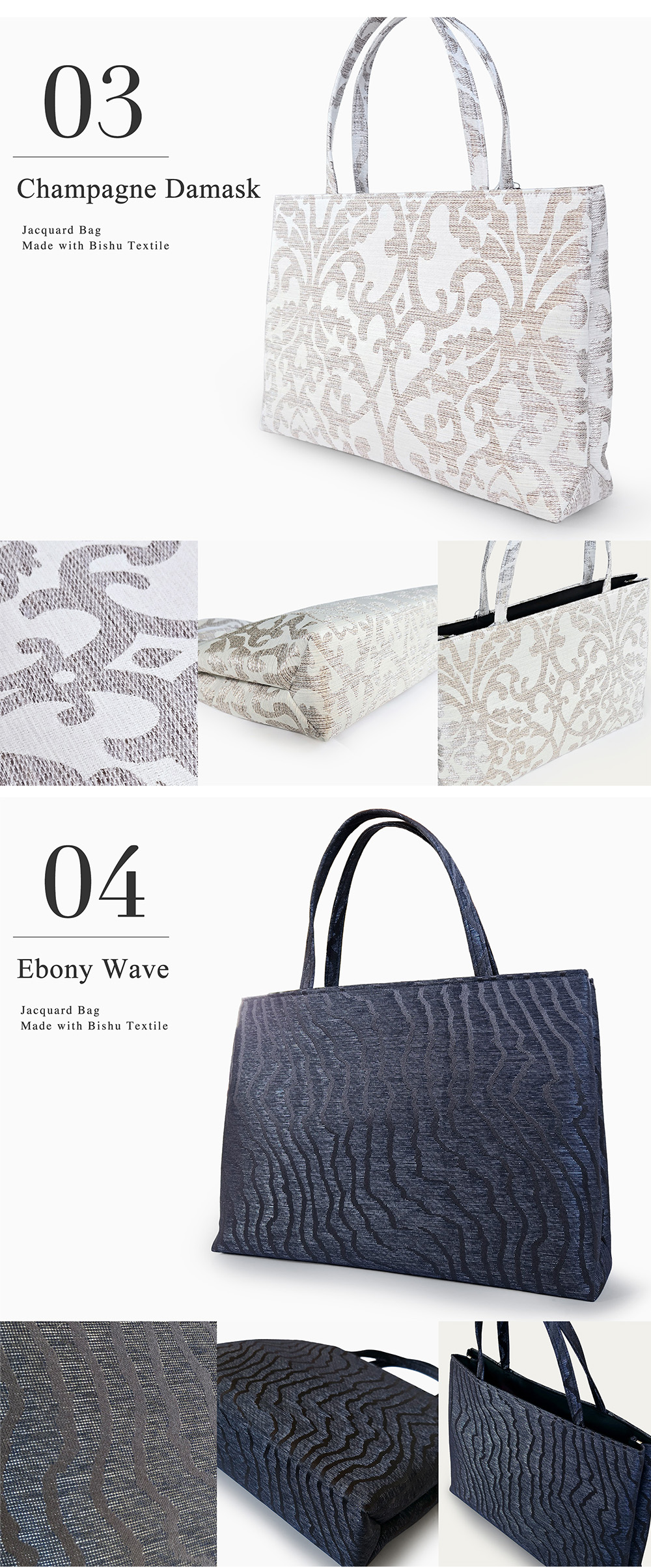 ✨紗織✨和装＆洋装バック　手提げ　ハンドバック　紗織　パールトーン加工付 wsaorizbag5info9.jpg