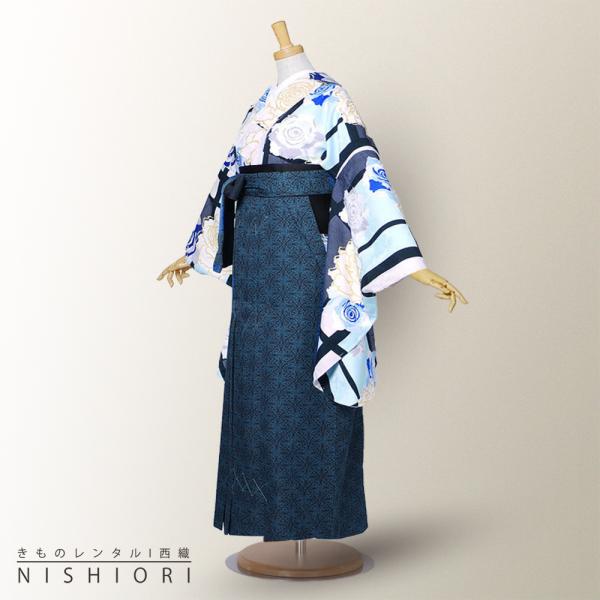 NISHIORI 二尺袖 着物 袴 レンタル商品 貸衣装 貸衣装 CECIL McBEE 青