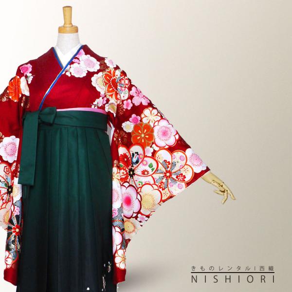 NISHIORI 絵羽柄 二尺袖 ブランド 着物 袴 レンタル商品 From KYOTO