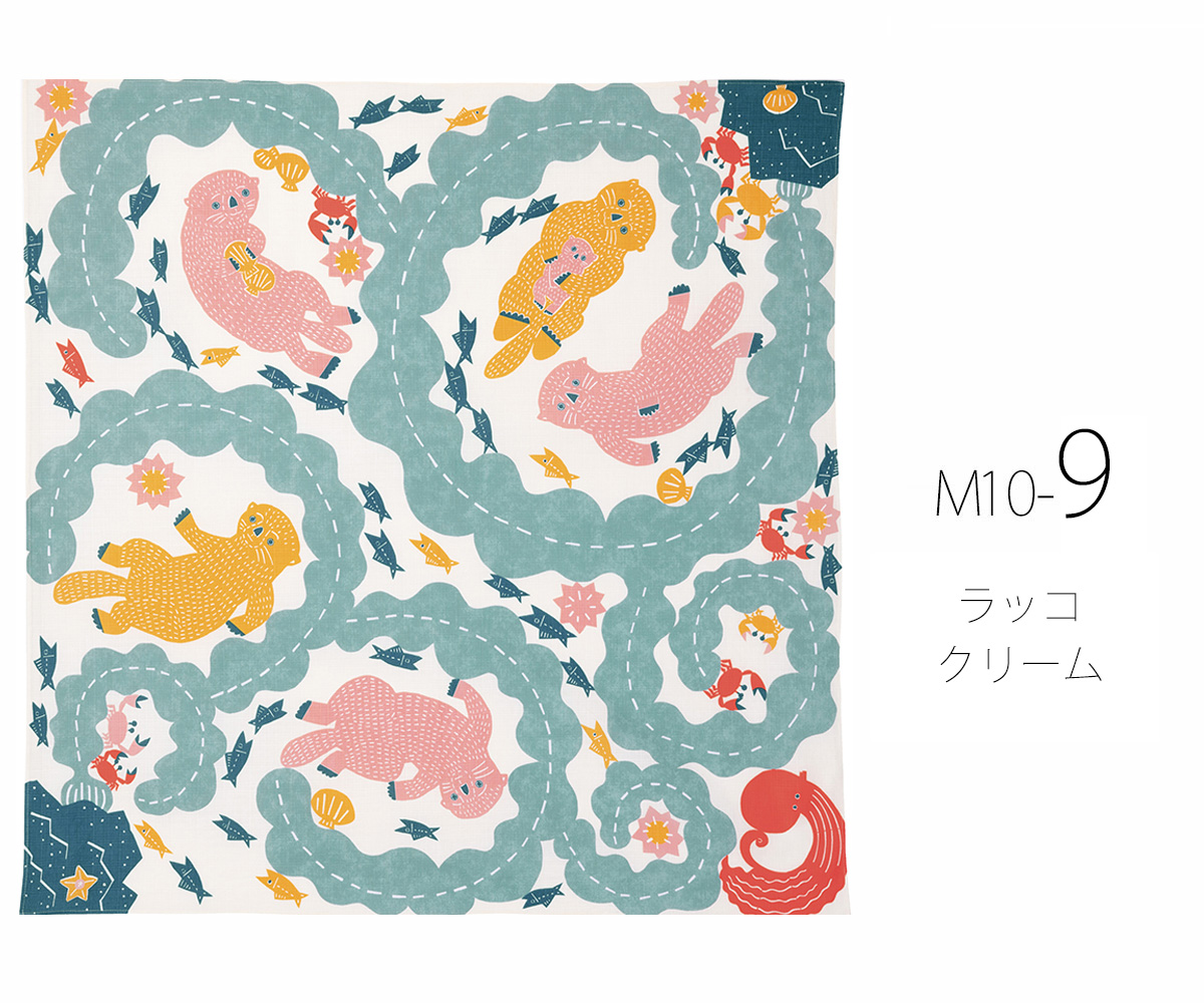 NISHIORI katakata 動物 ふろしき COTTON100% 風呂敷 大判 エコ