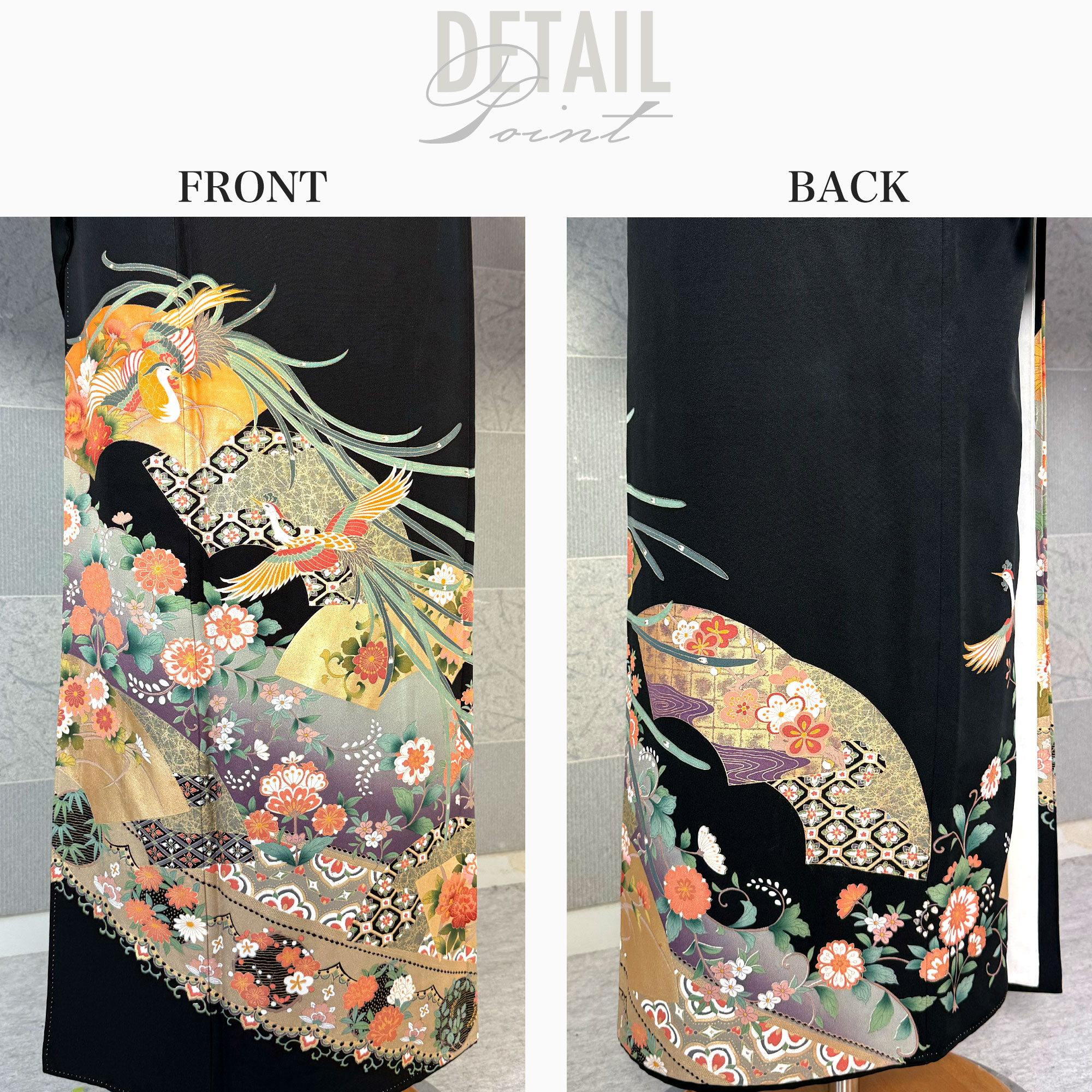 NISHIORI 【レンタル】黒留袖 フルセット 五三桐 正絹 礼装 結婚式