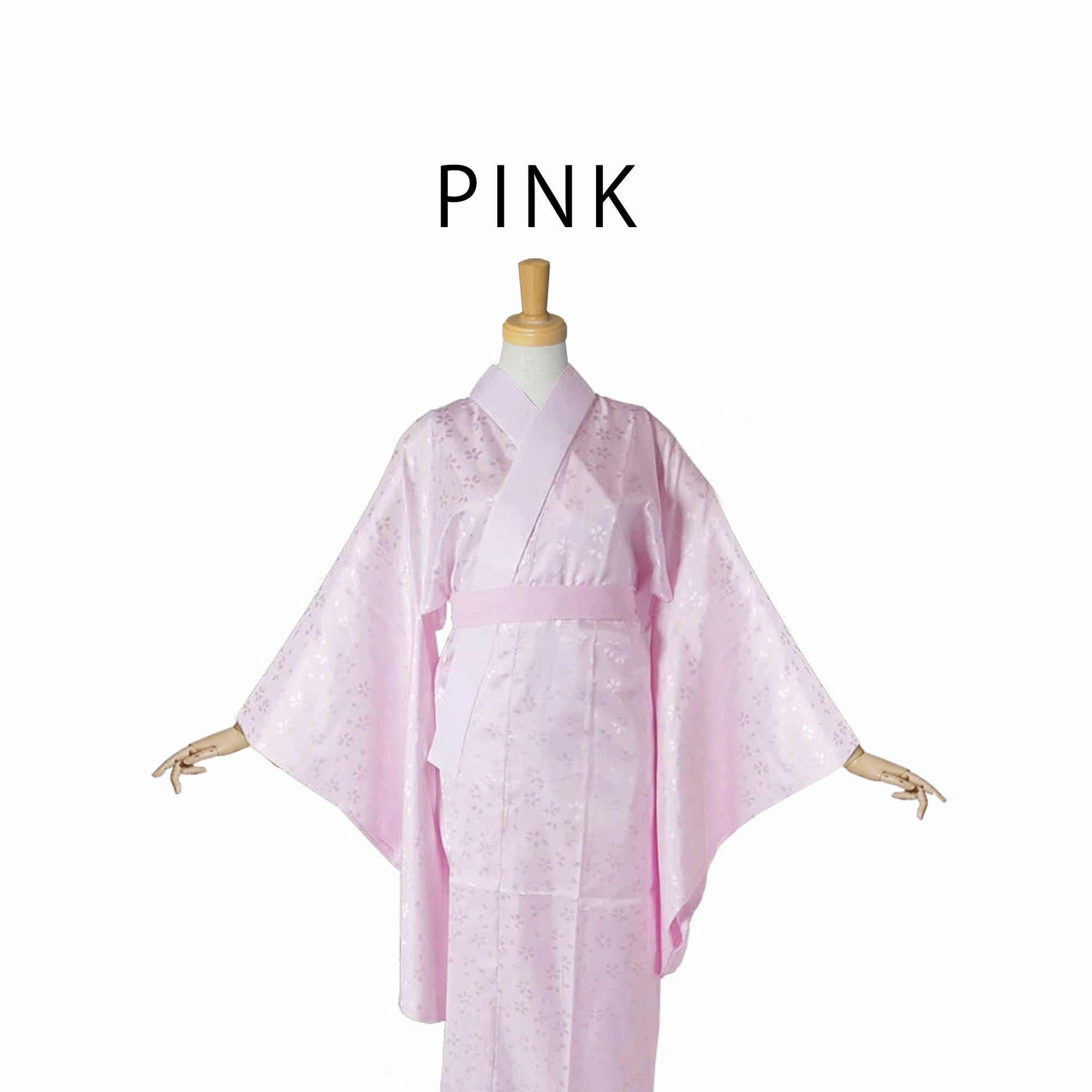 届いてすぐ着れる お仕立て上がり 洗える 二尺袖用 長襦袢 白 ピンク 