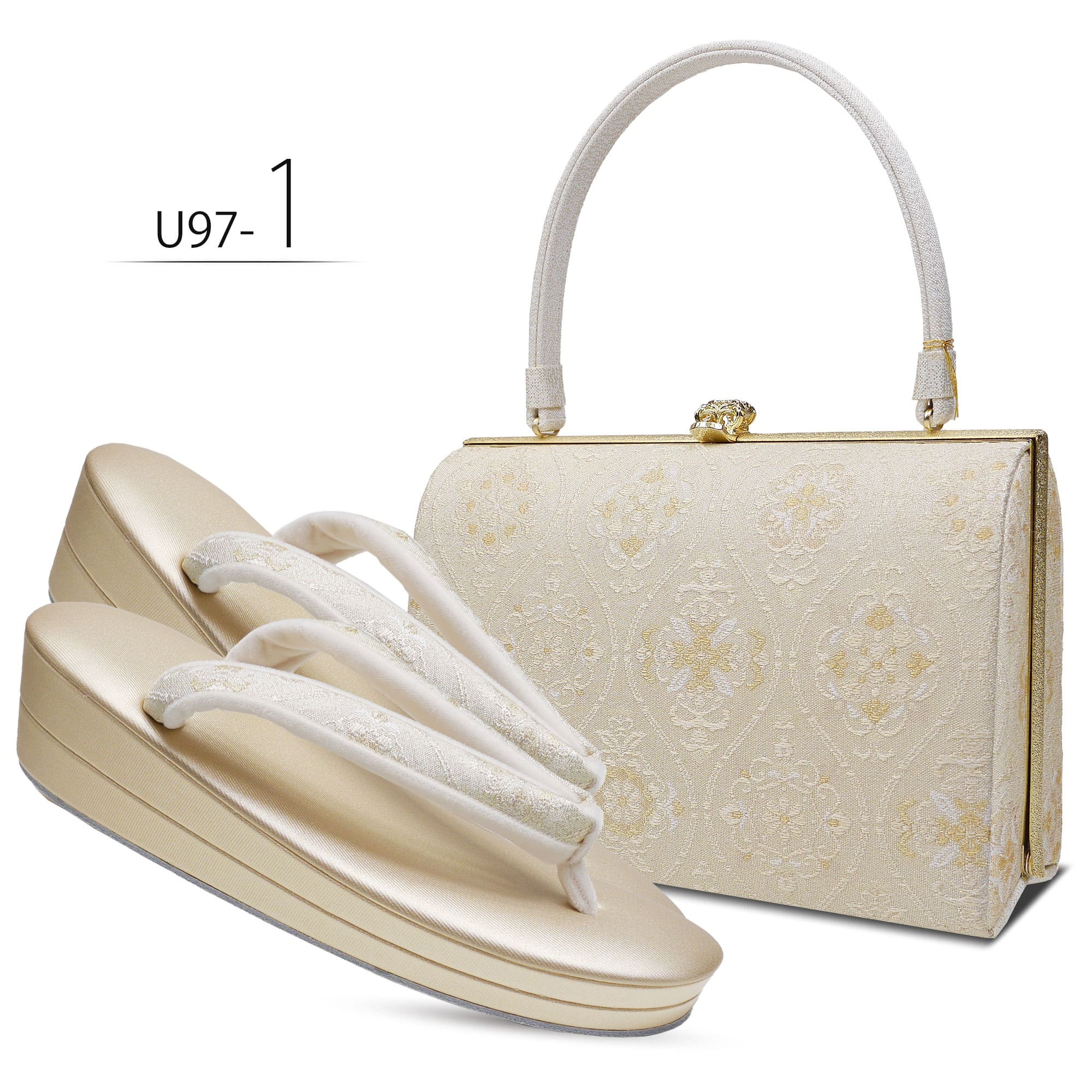 NISHIORI 白梅 ブランド 帯地 フォーマル 草履バッグセット 礼装向き