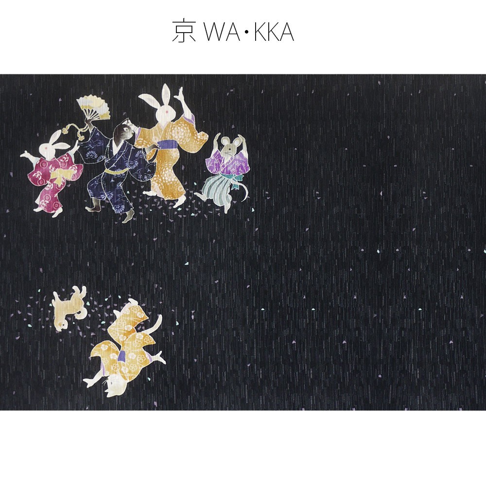 wakka 京袋帯 「ええじゃないか」京 wa・kka ブランド 高級 シルク帯