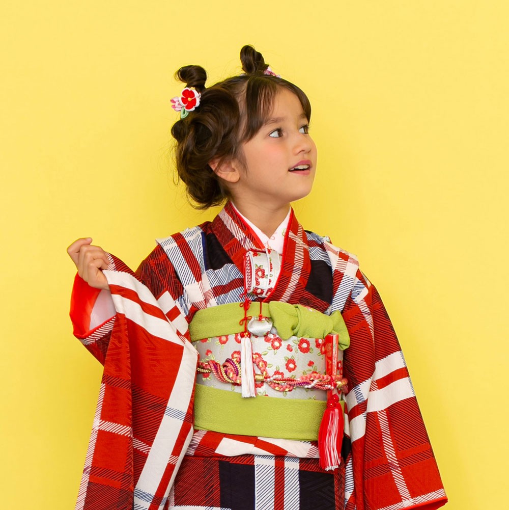 NISHIORI LILI レンタル商品 7歳の七五三 女の子 四つ身 着物 帯