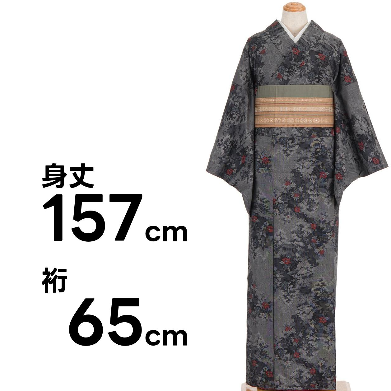 古典美術 特選本場大島紬 7マルキ式カタス・有色絣 ≪御 寺院風景模様 