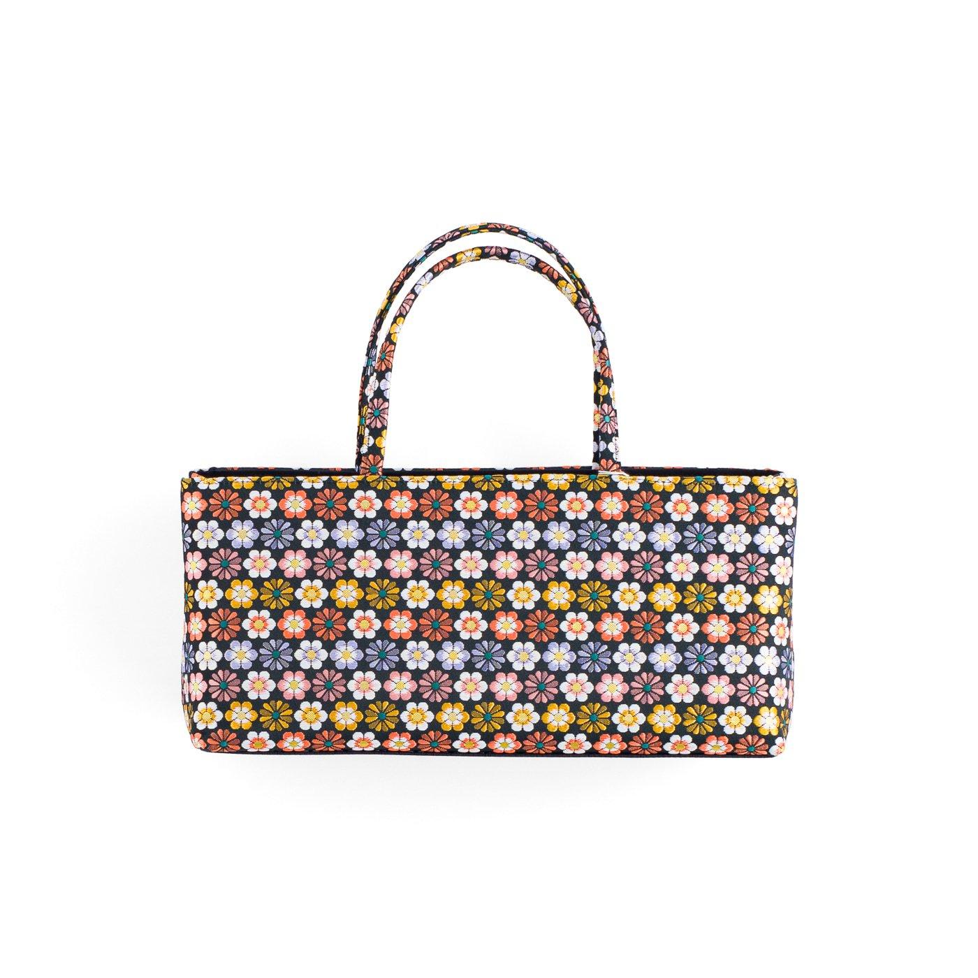 和装バッグ　花並び