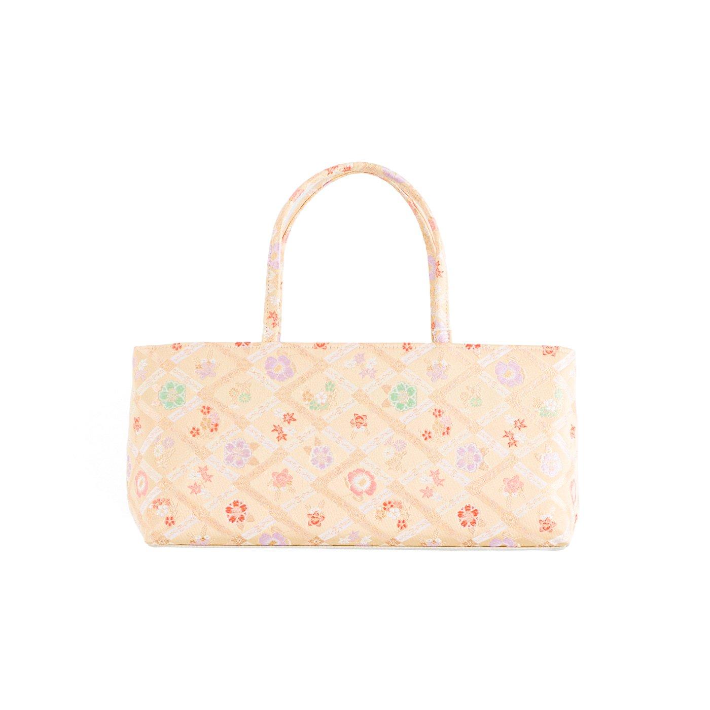 和装バッグ　菱に花