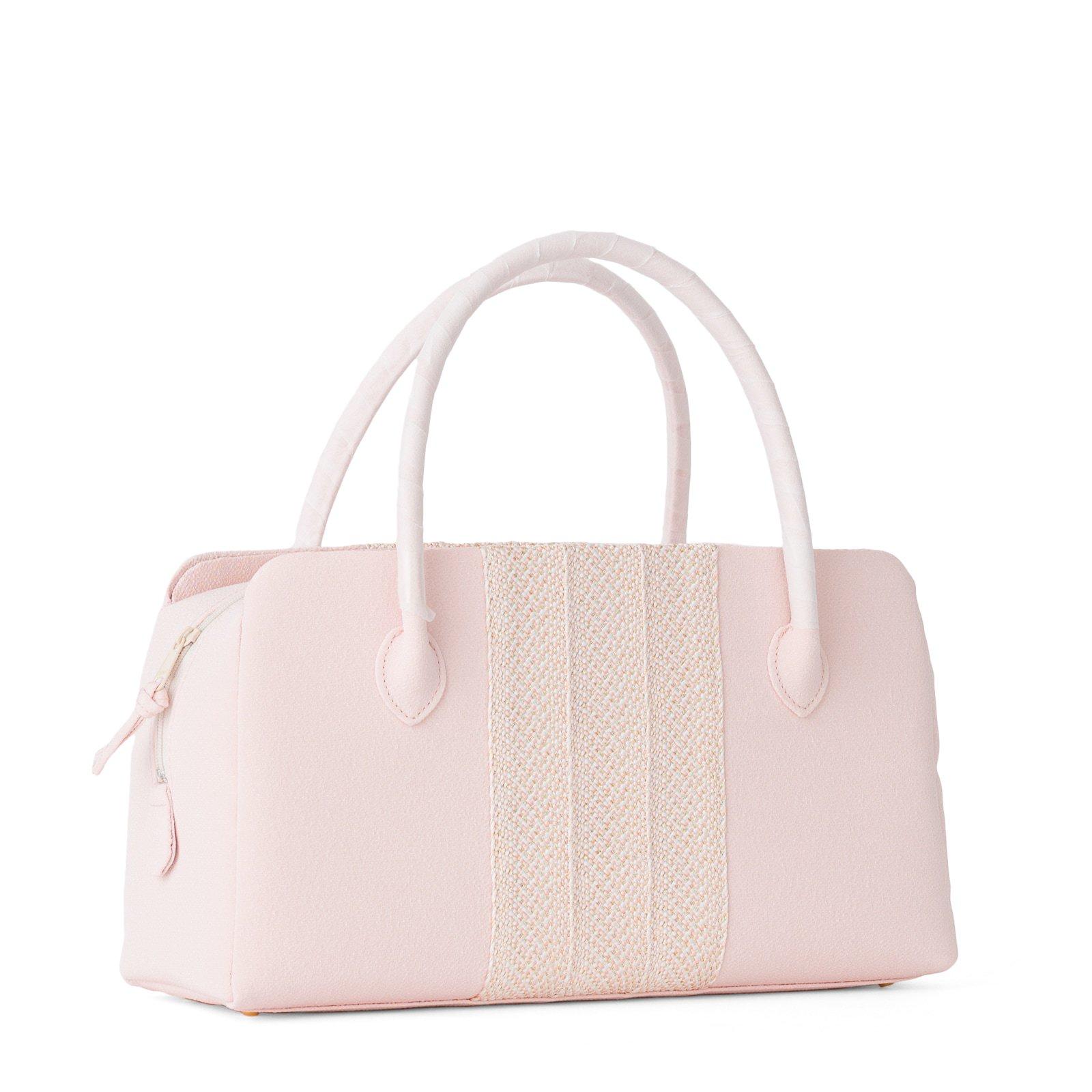 五嶋紐　利休バッグ　桃