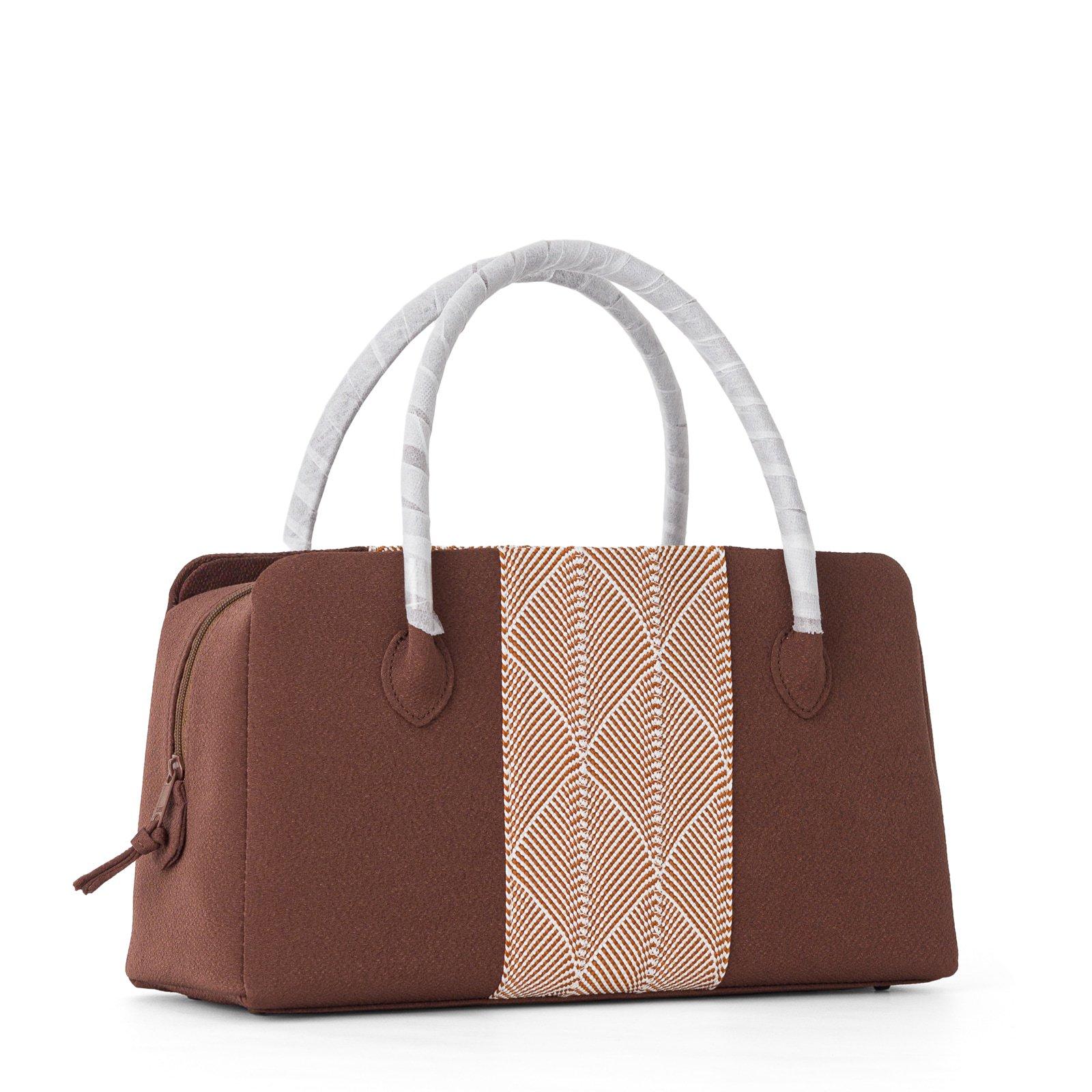 五嶋紐　利休バッグ　茶