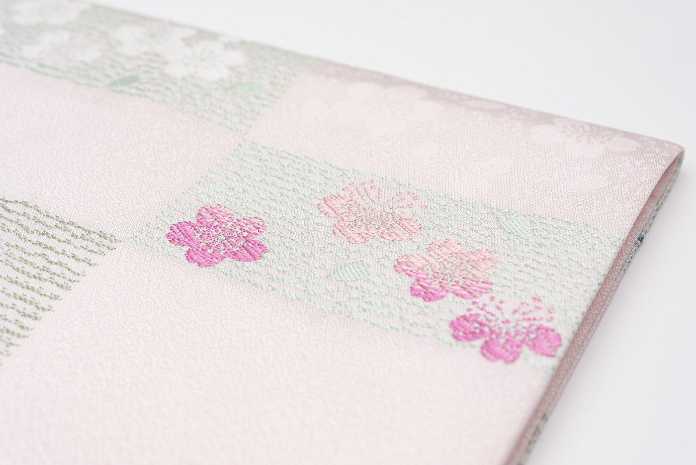 新品　九寸名古屋帯　横段に桜の画像