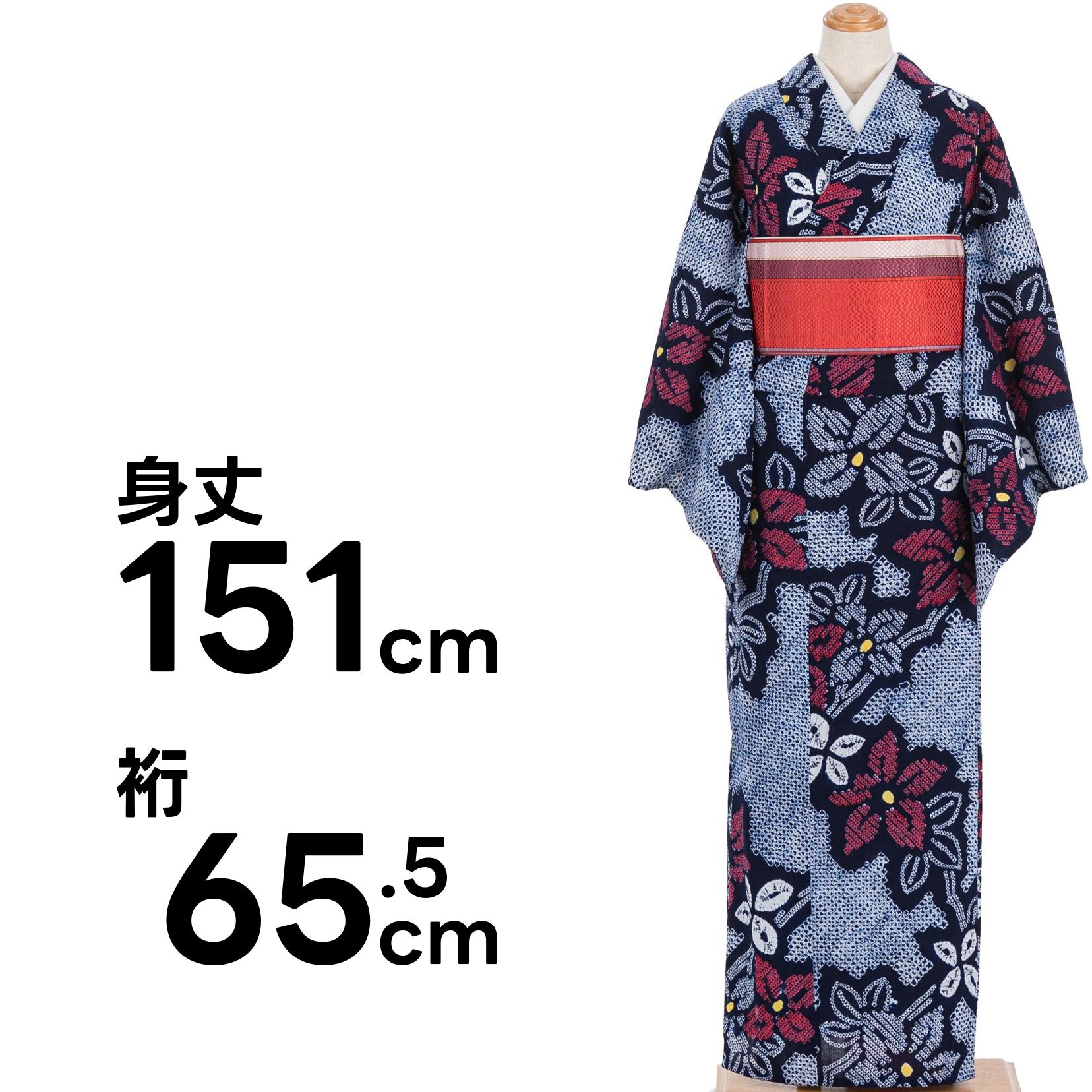 新品未使用 有松絞り 花模様 浴衣 有松絞り浴衣 枝花模様 : 新品・リユース着物の通販 からん Yahoo!店
